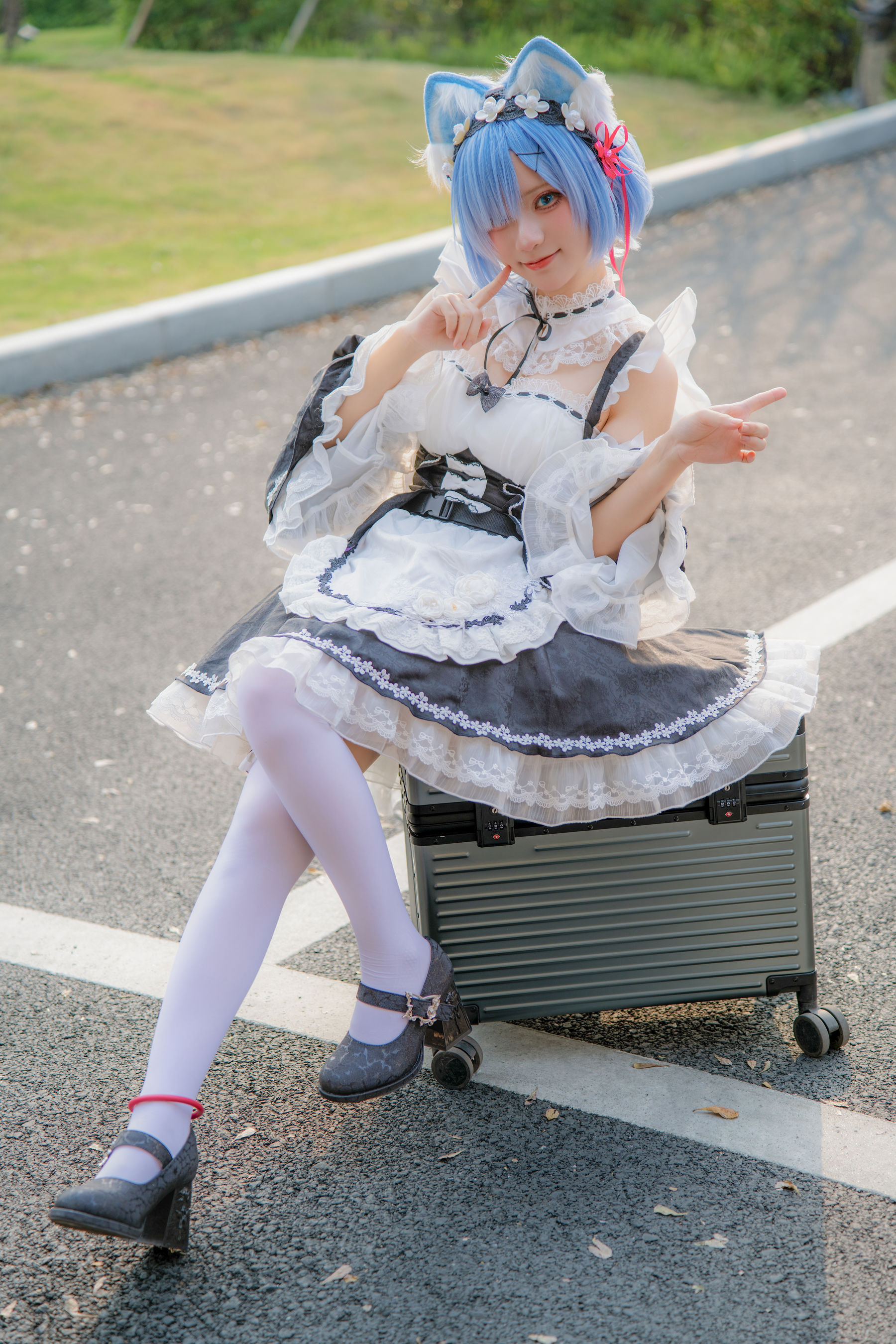 花柒Hana - 萤火虫动漫嘉年华 猫猫蕾姆/(107P)