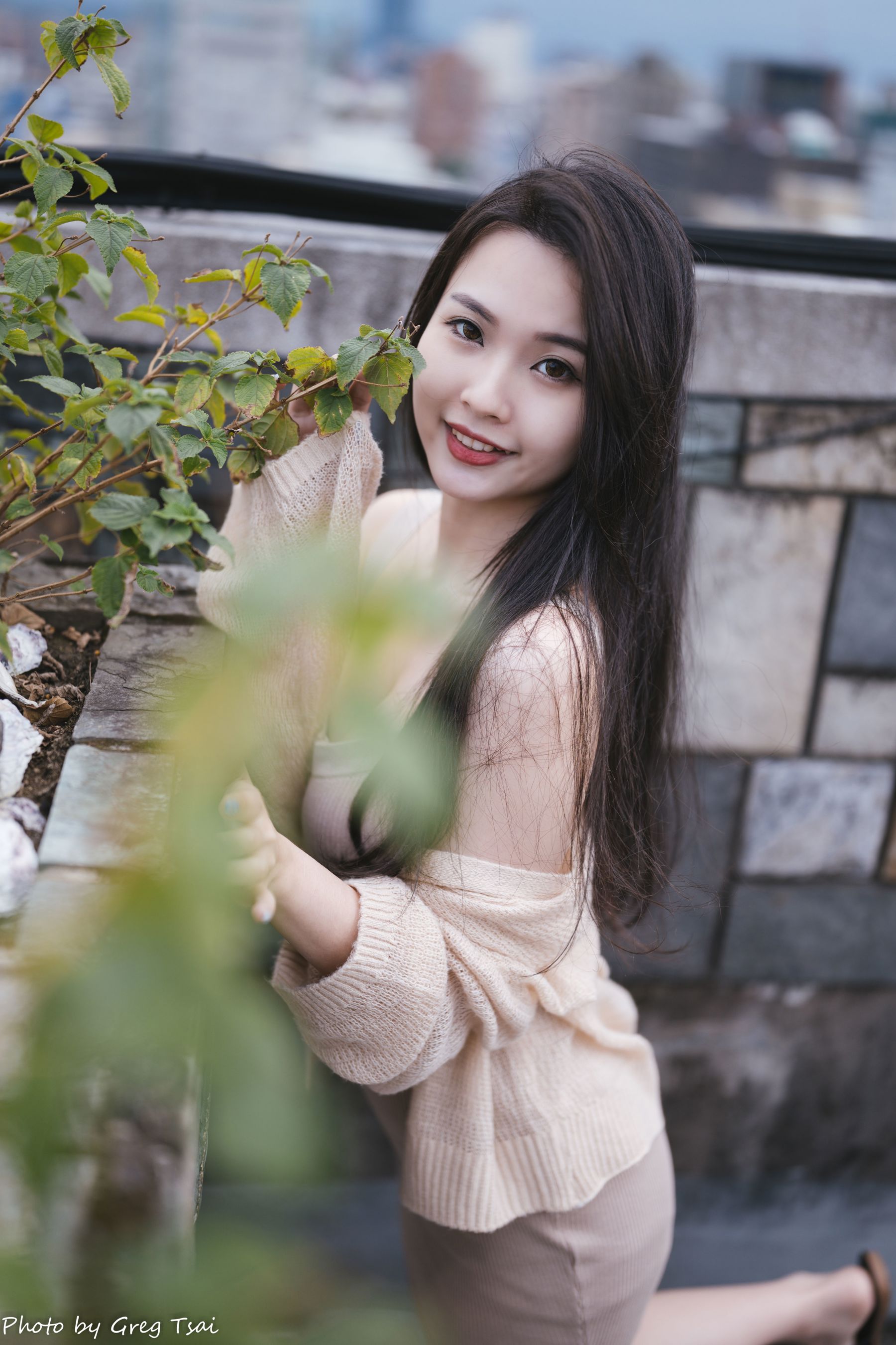 米浆 - 天台棚拍/(93P)