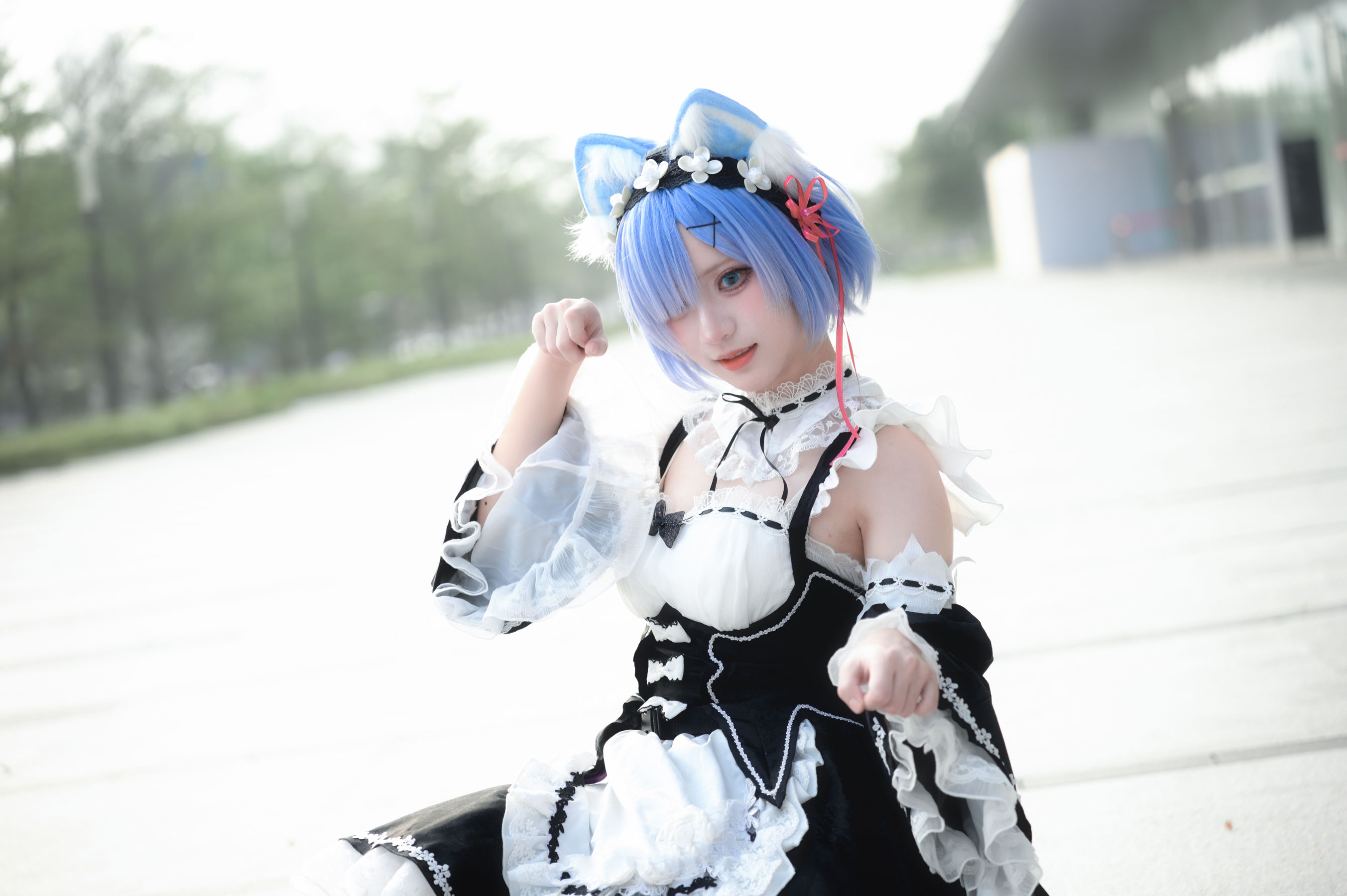 花柒Hana - 萤火虫动漫嘉年华 猫猫蕾姆/(107P)