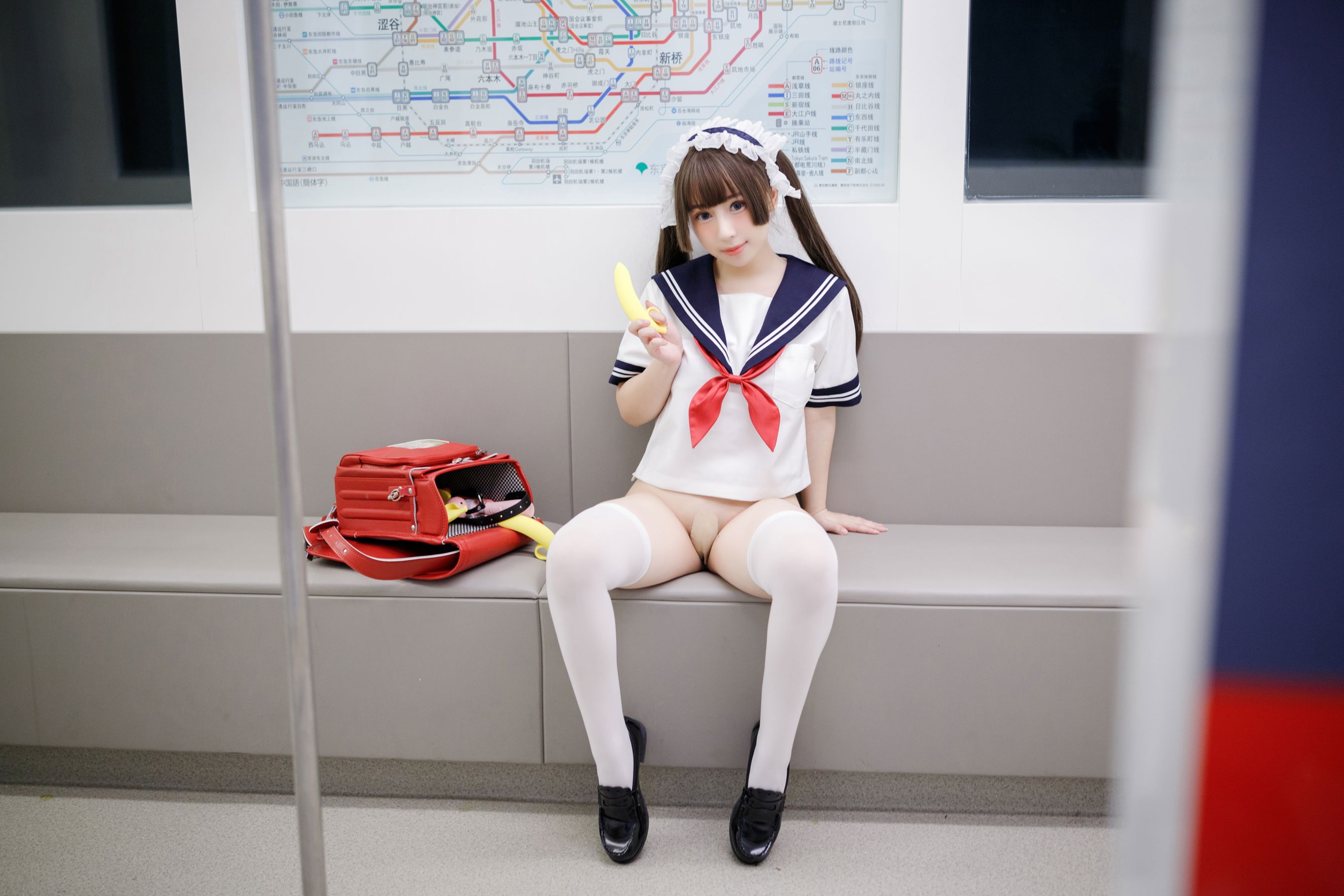 胡桃猫Kurumineko - 电车痴女/(151P)