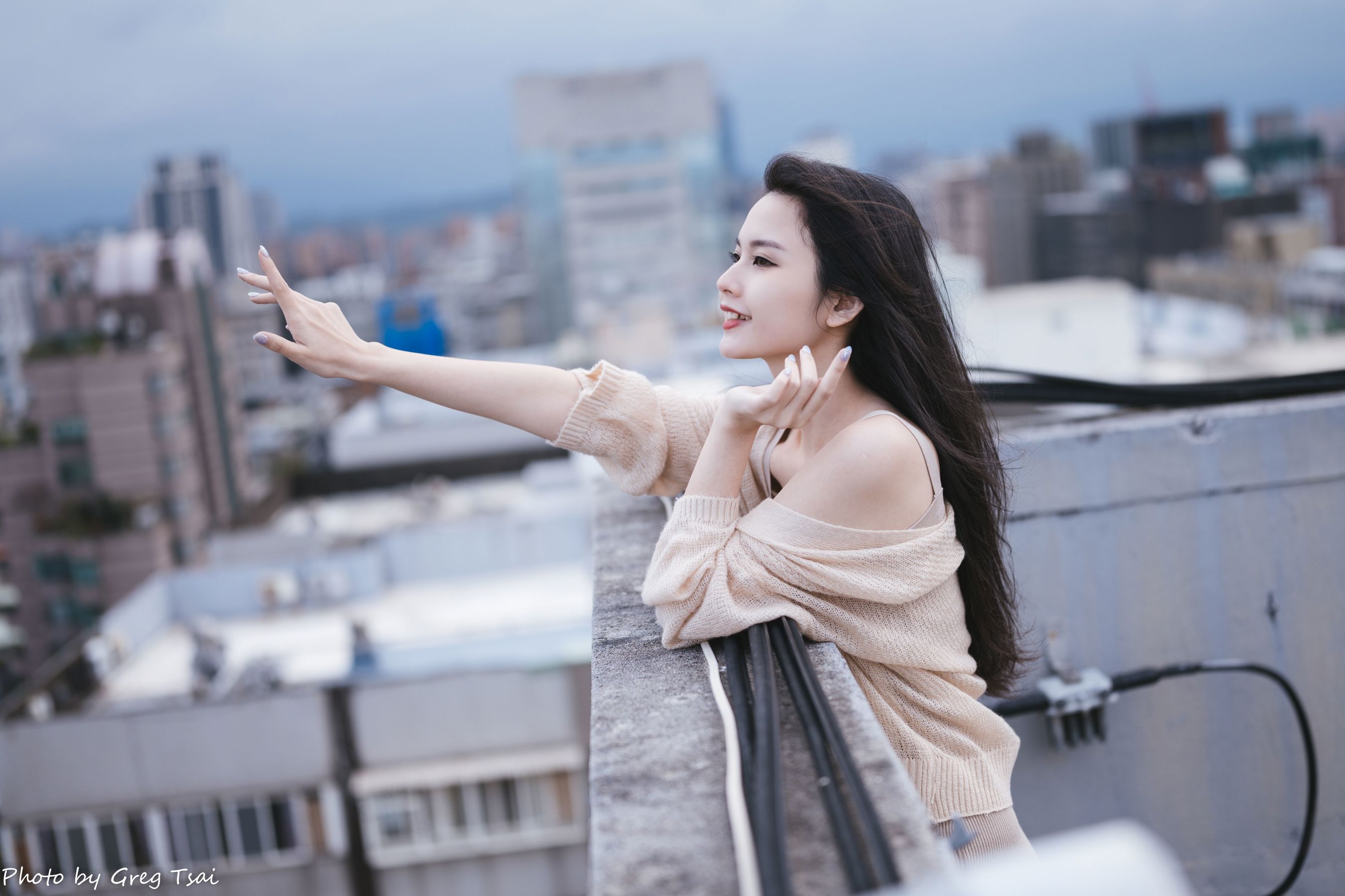 米浆 - 天台棚拍/(93P)