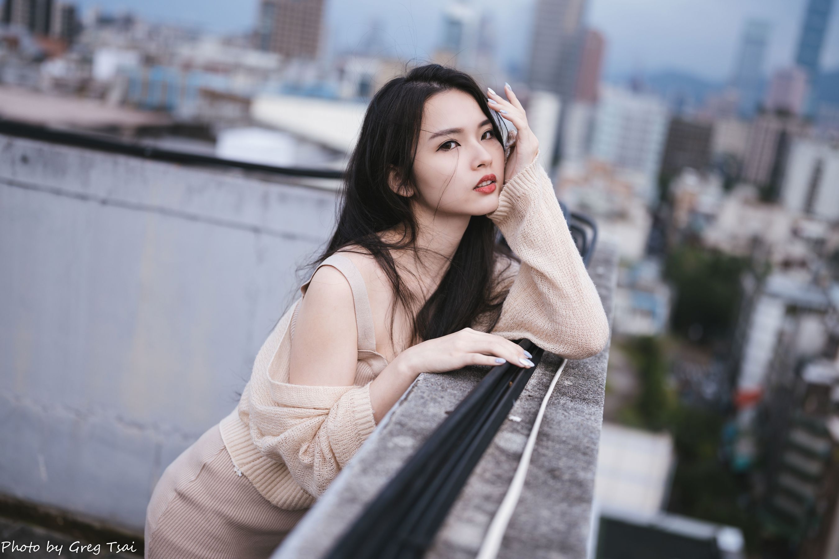 米浆 - 天台棚拍/(93P)