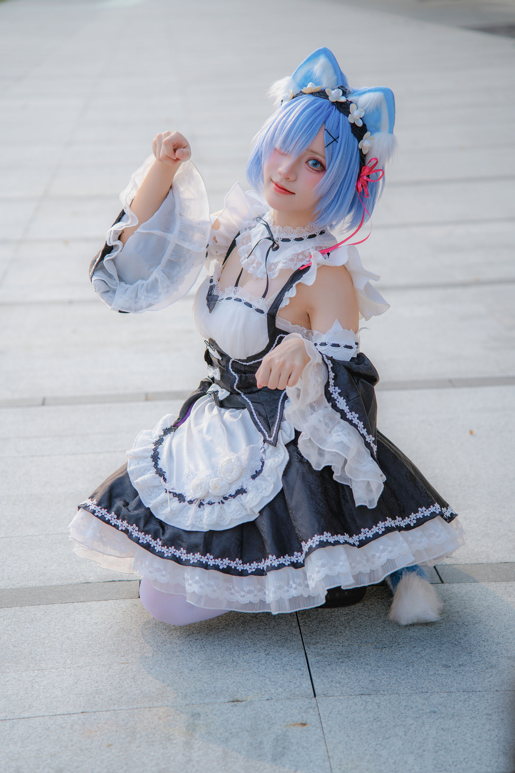 花柒Hana - 萤火虫动漫嘉年华 猫猫蕾姆/(107P)