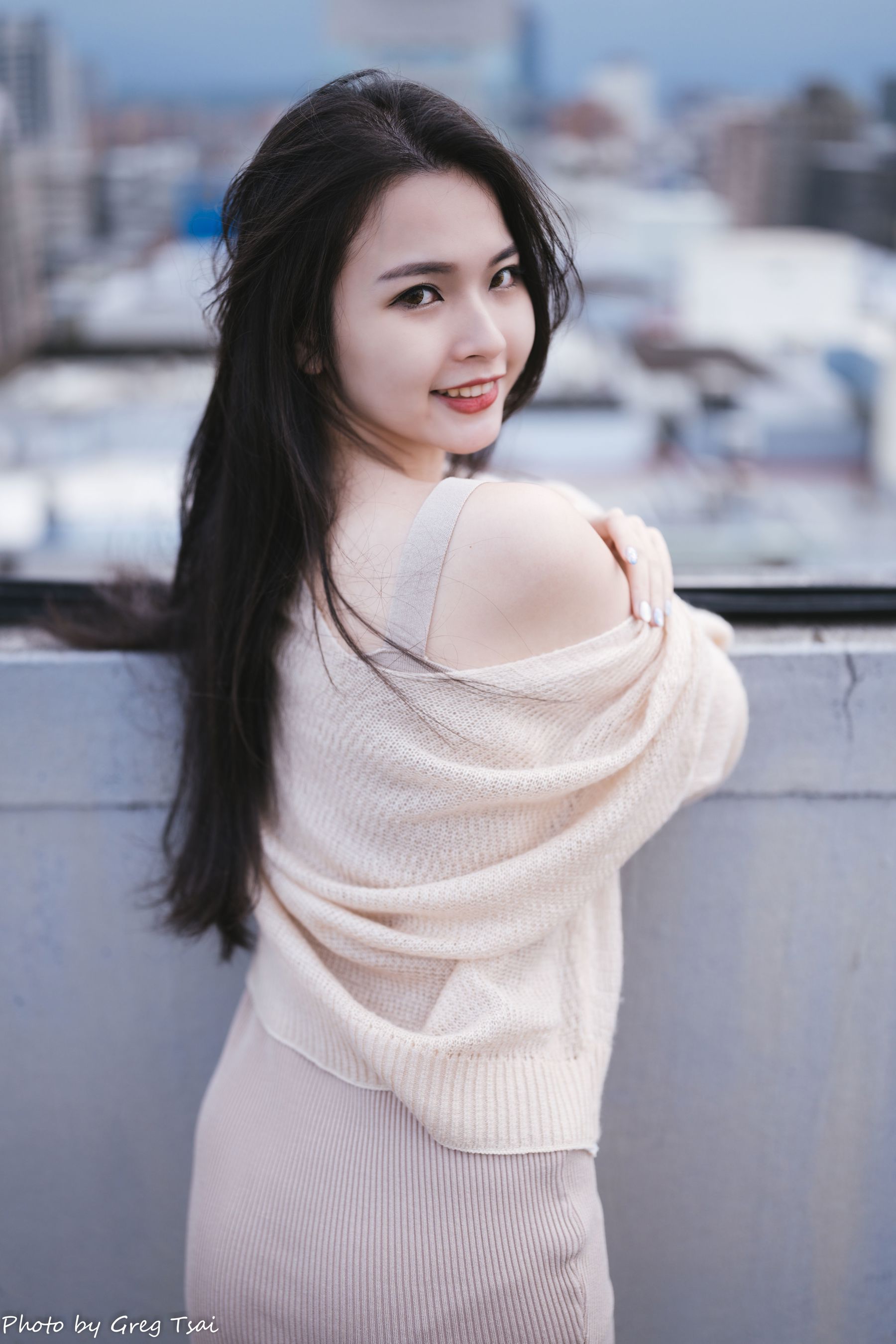 米浆 - 天台棚拍/(93P)