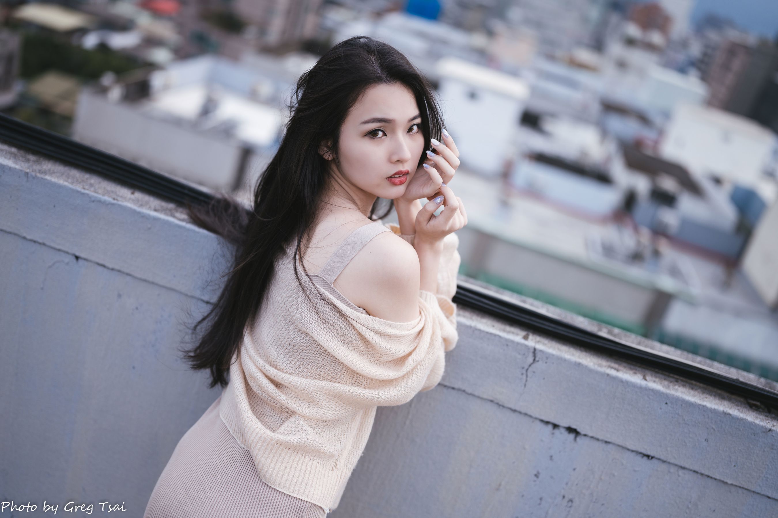 米浆 - 天台棚拍/(93P)