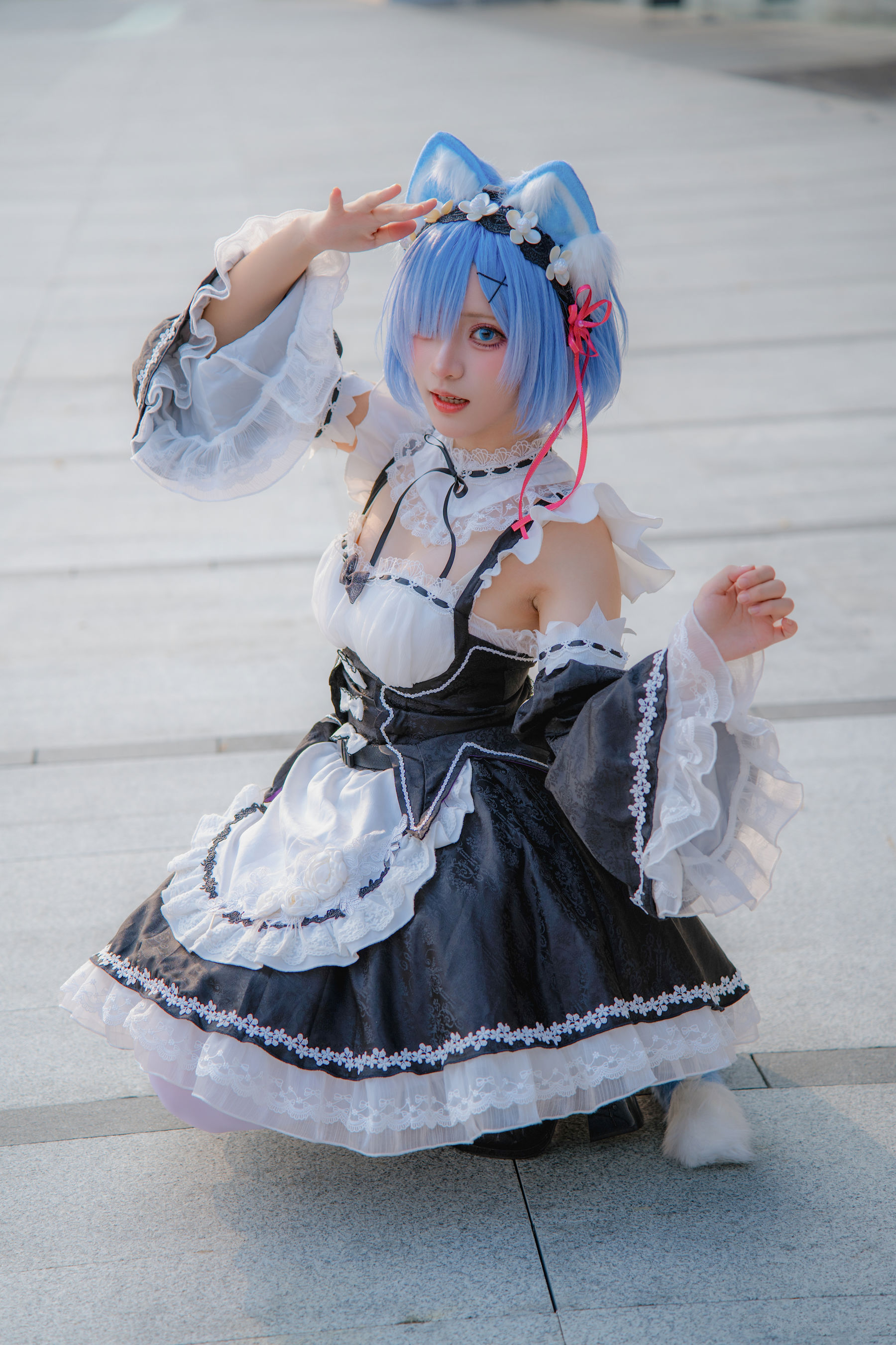 花柒Hana - 萤火虫动漫嘉年华 猫猫蕾姆/(107P)