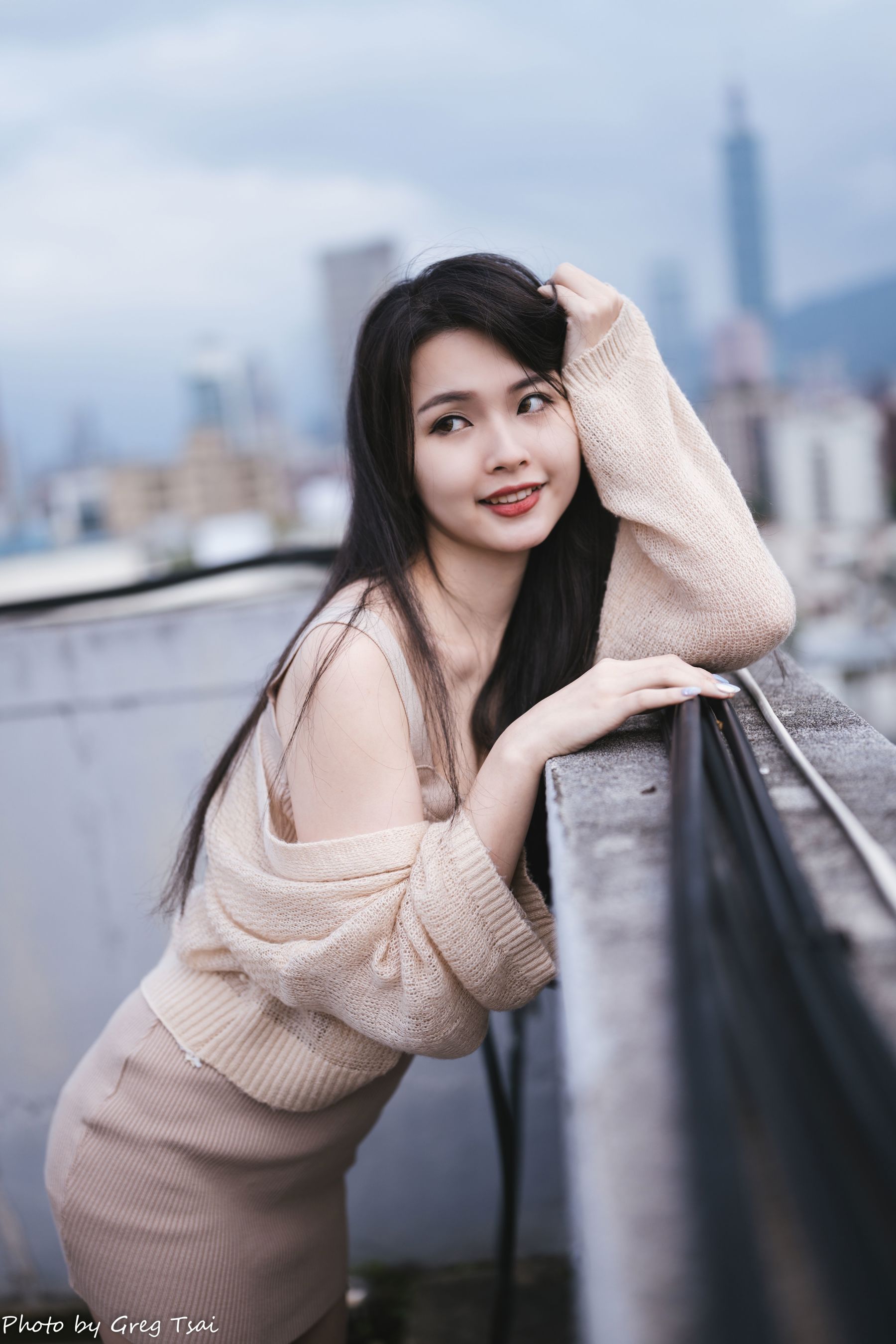 米浆 - 天台棚拍/(93P)