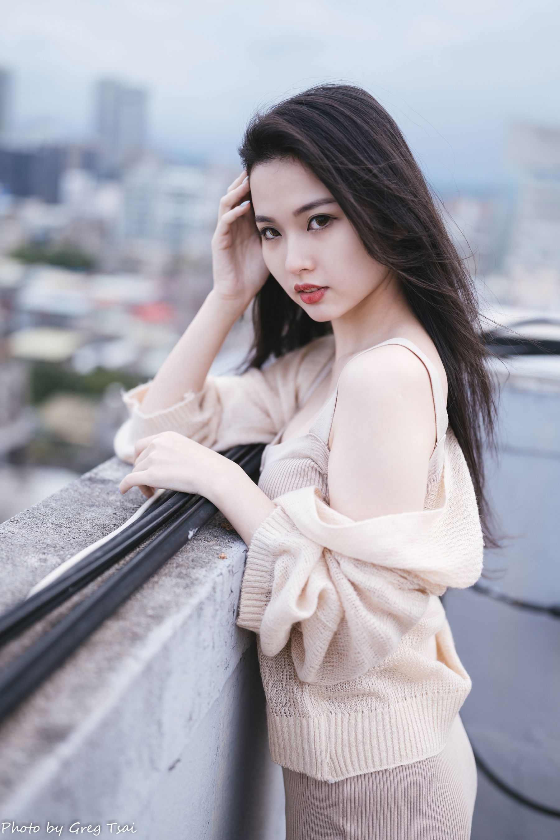 米浆 - 天台棚拍/(93P)