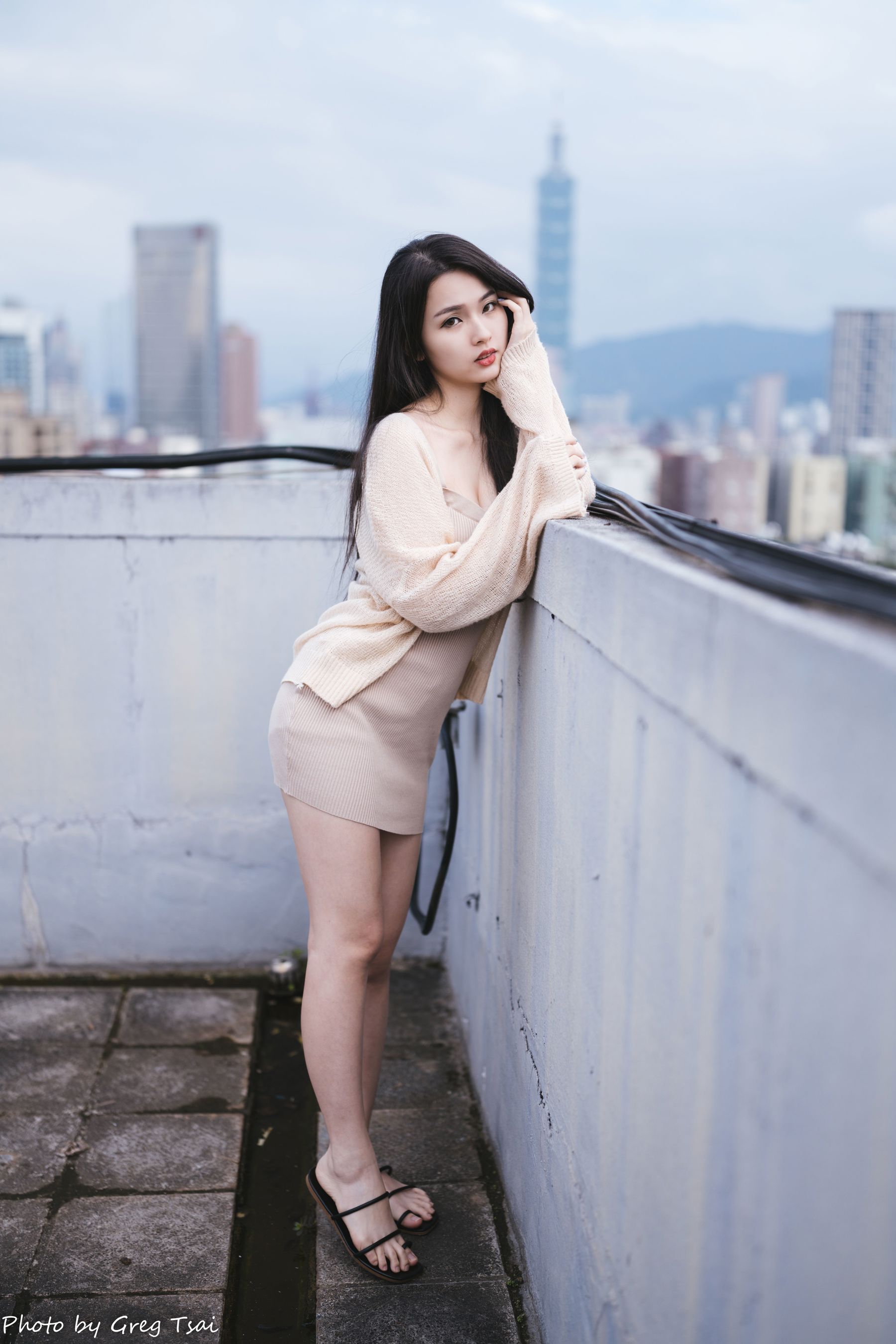 米浆 - 天台棚拍/(93P)