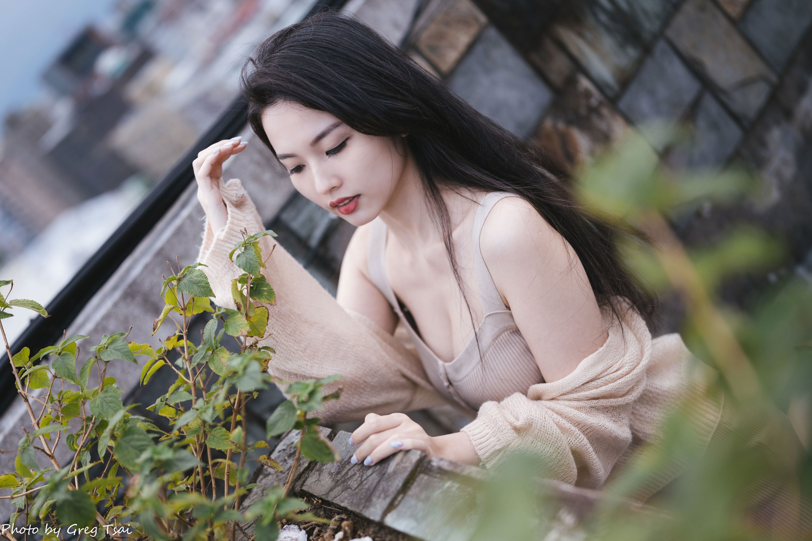 米浆 - 天台棚拍/(93P)