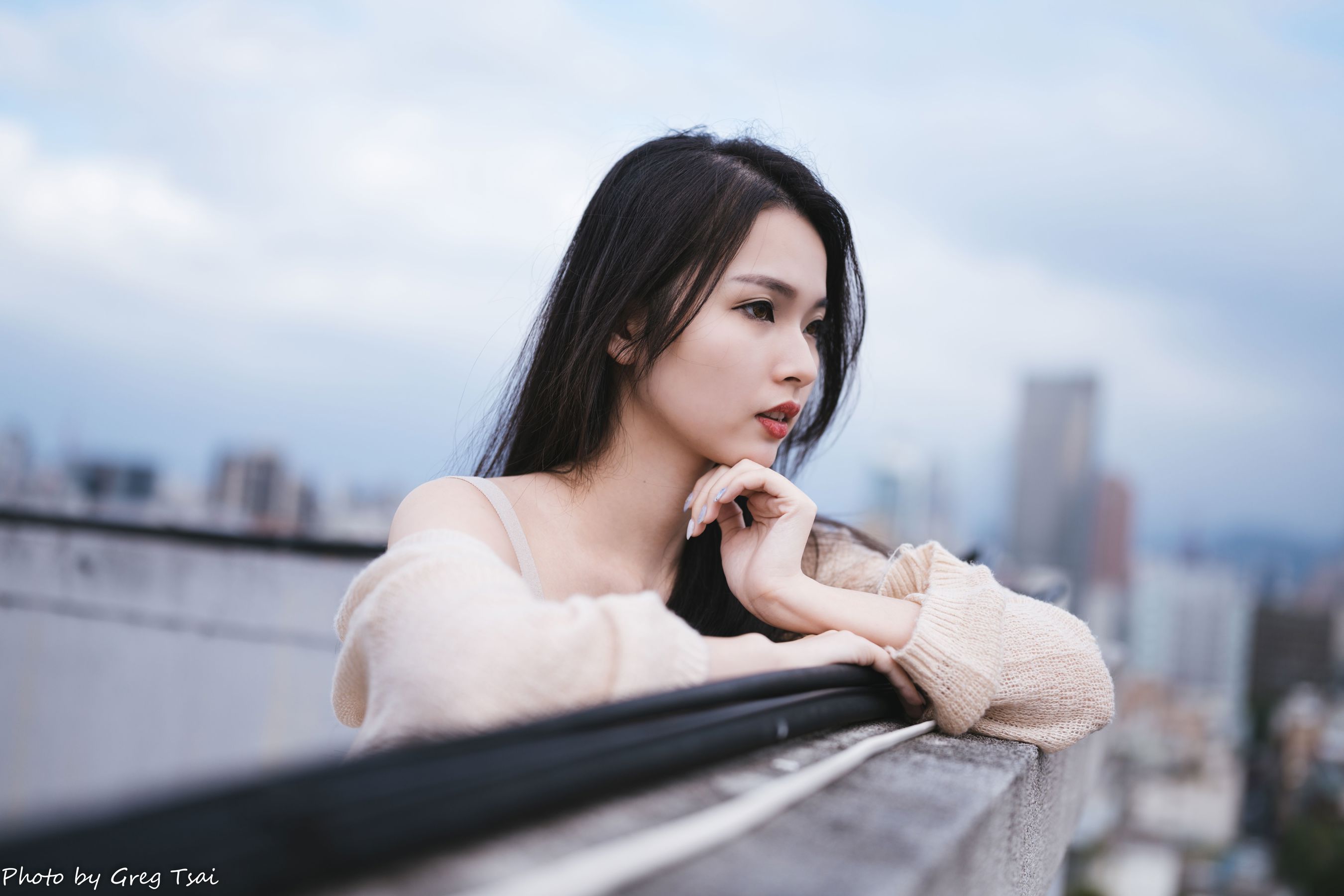 米浆 - 天台棚拍/(93P)