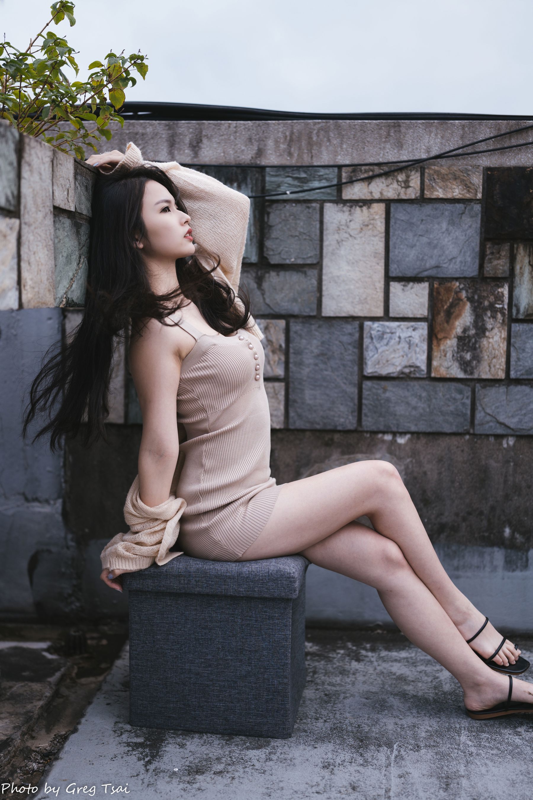 米浆 - 天台棚拍/(93P)