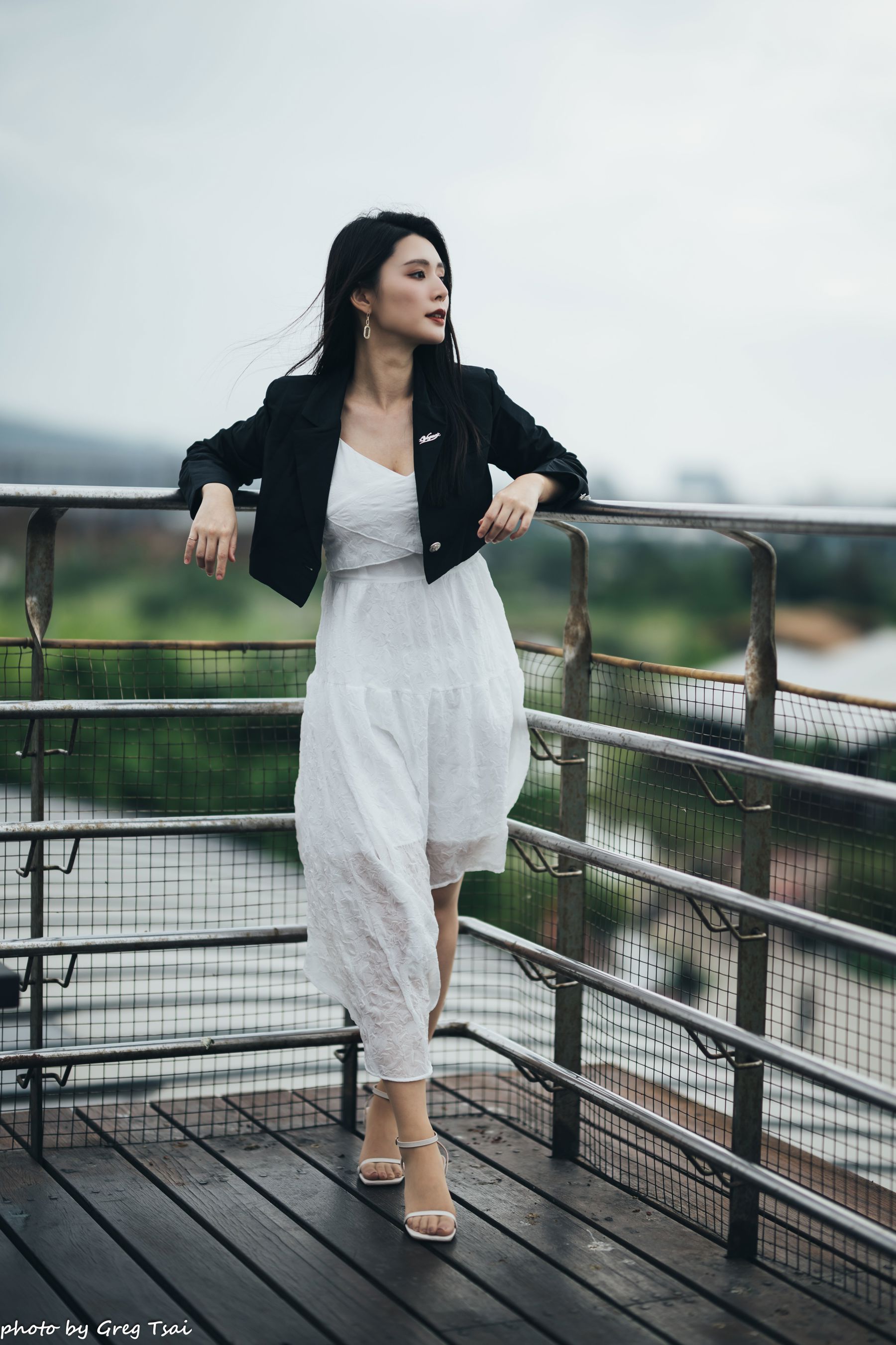 筱筱 - 天台连衣裙/(65P)