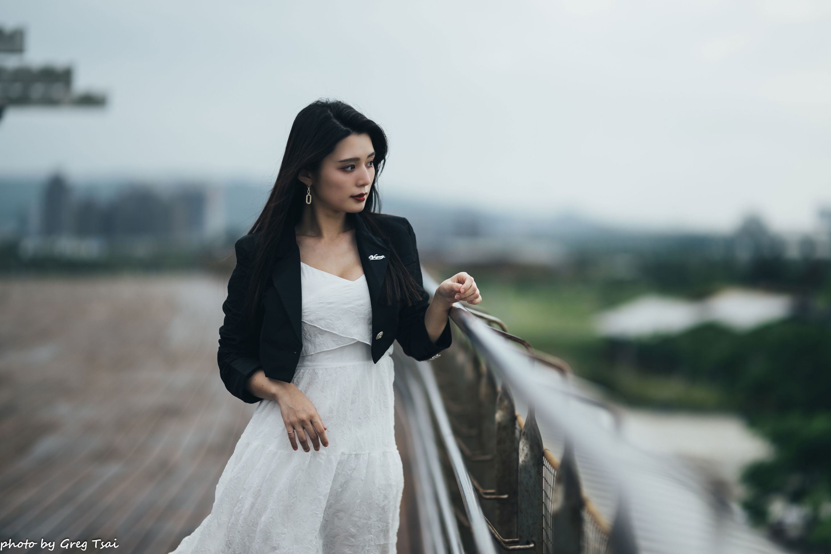 筱筱 - 天台连衣裙/(65P)