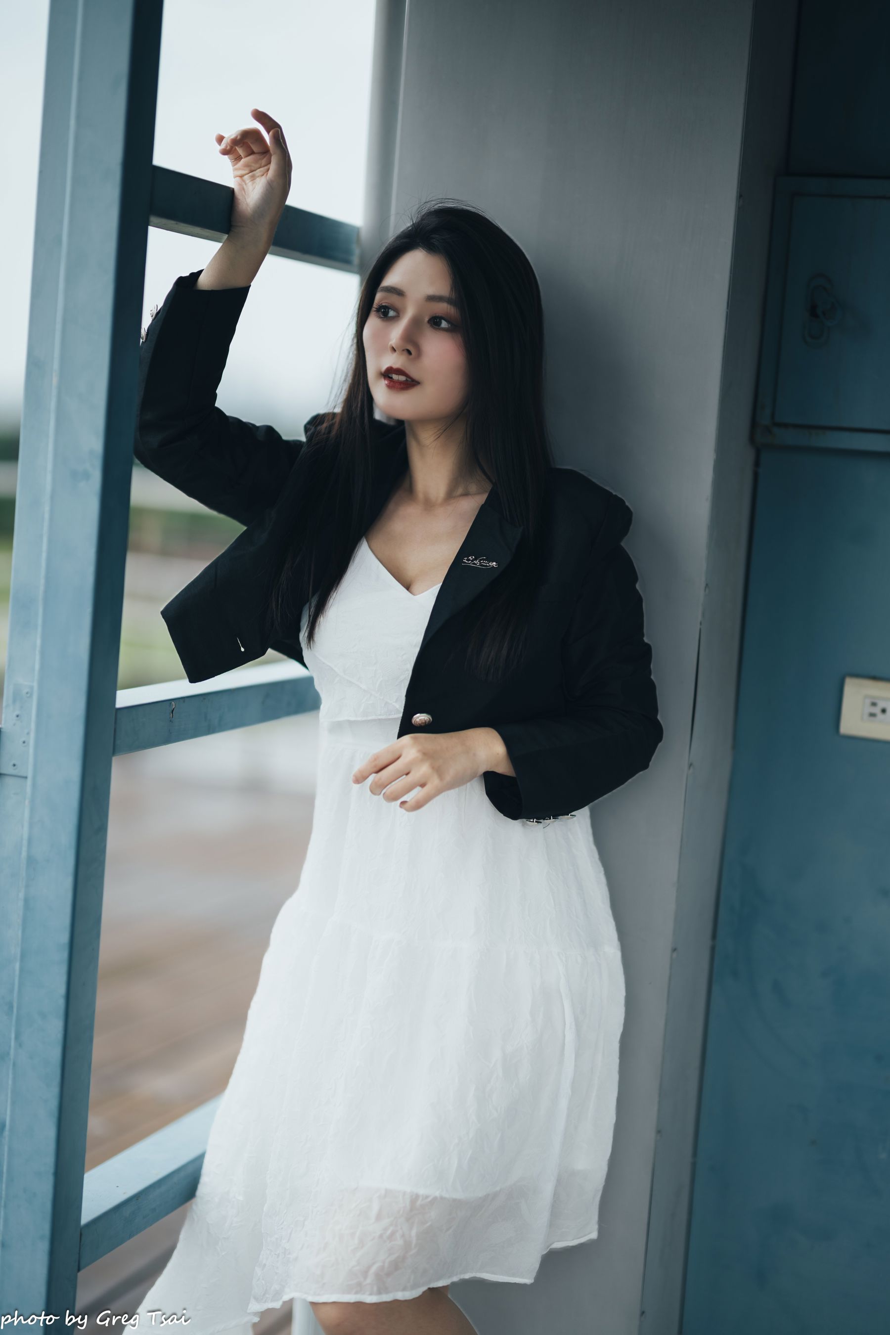 筱筱 - 天台连衣裙/(65P)