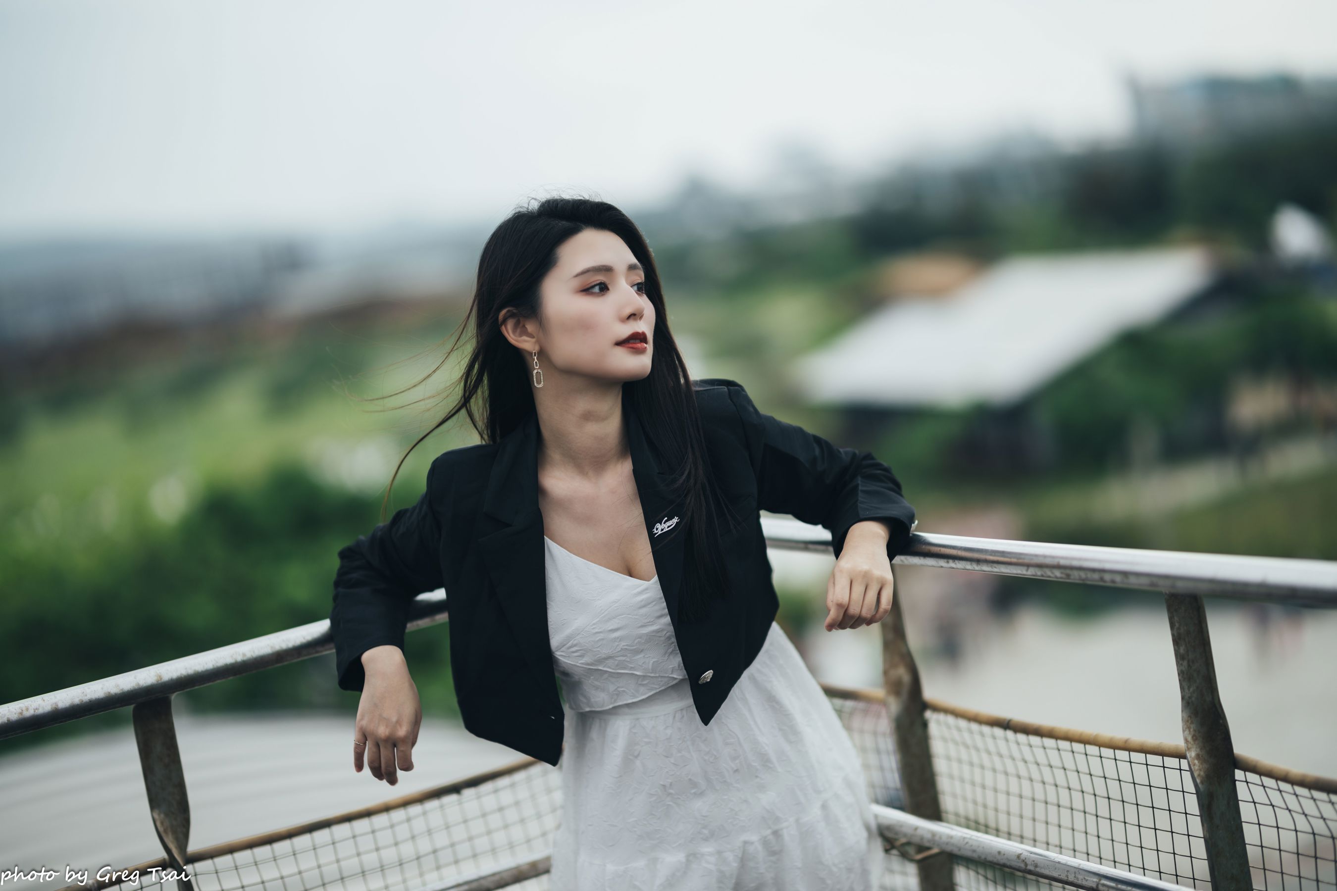 筱筱 - 天台连衣裙/(65P)