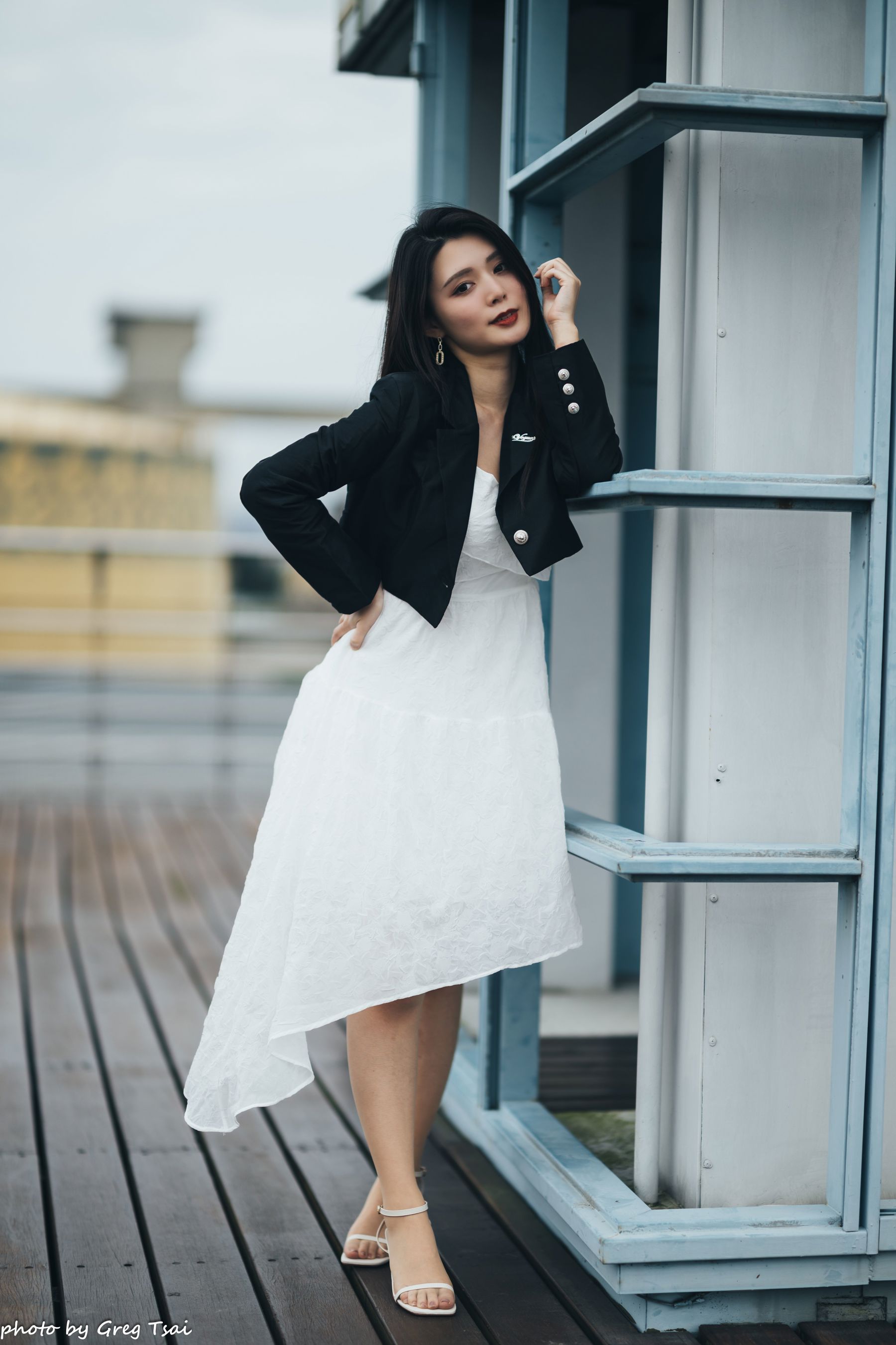 筱筱 - 天台连衣裙/(65P)