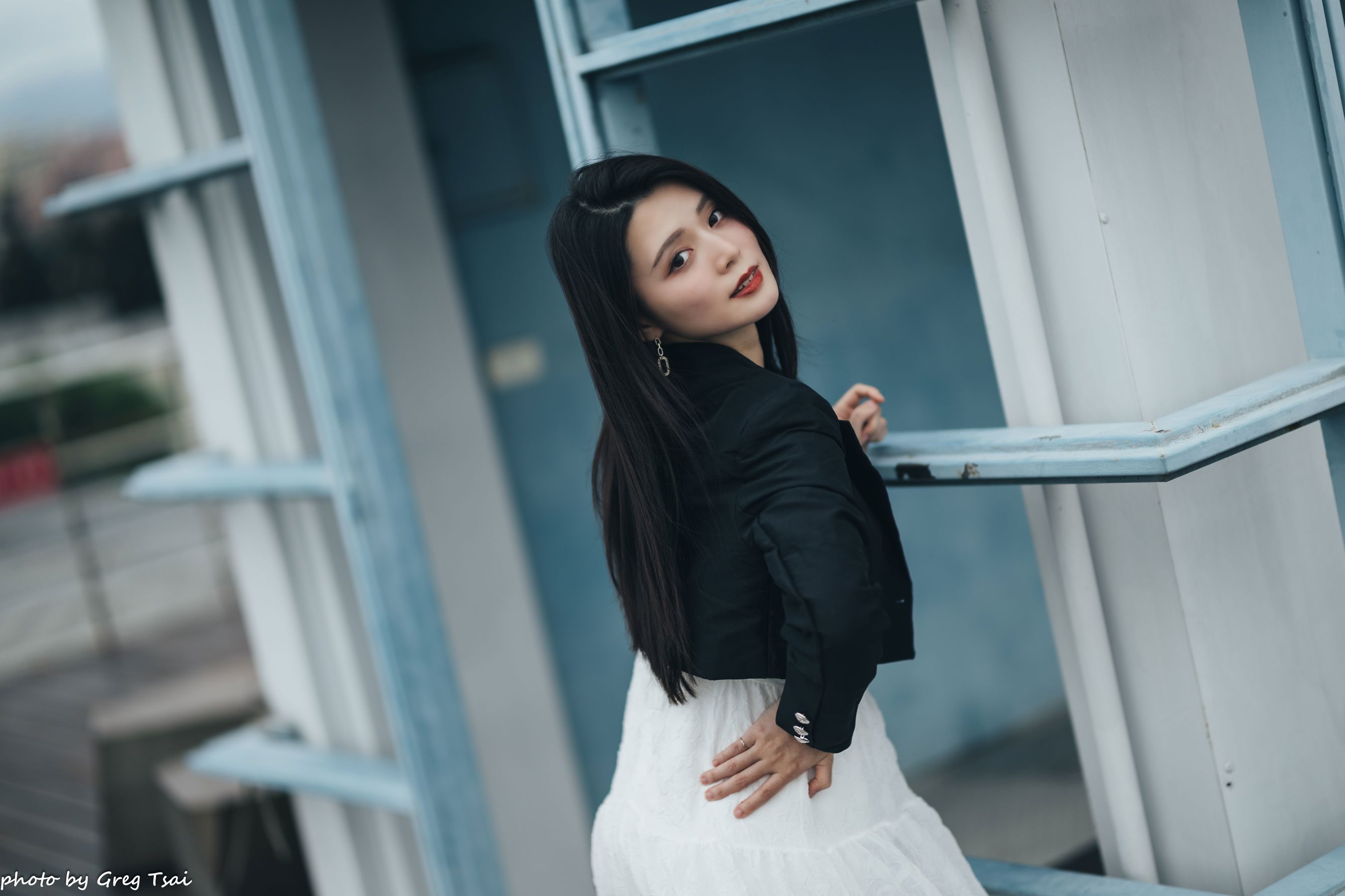 筱筱 - 天台连衣裙/(65P)