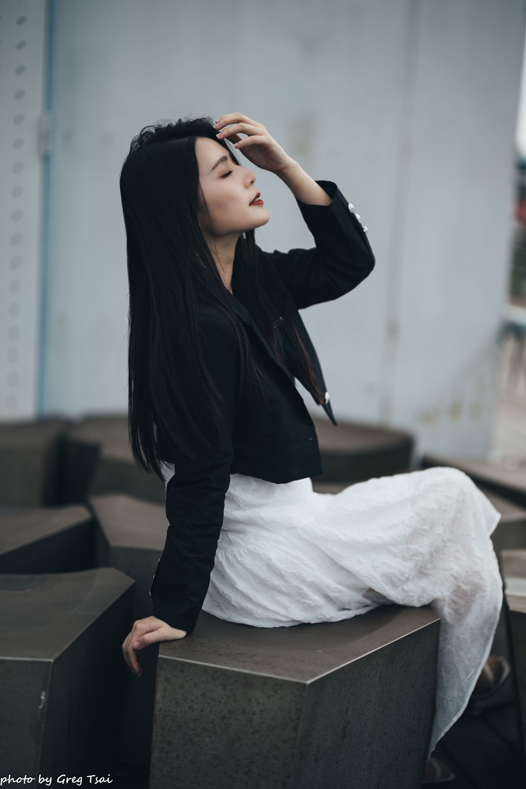 筱筱 - 天台连衣裙/(65P)