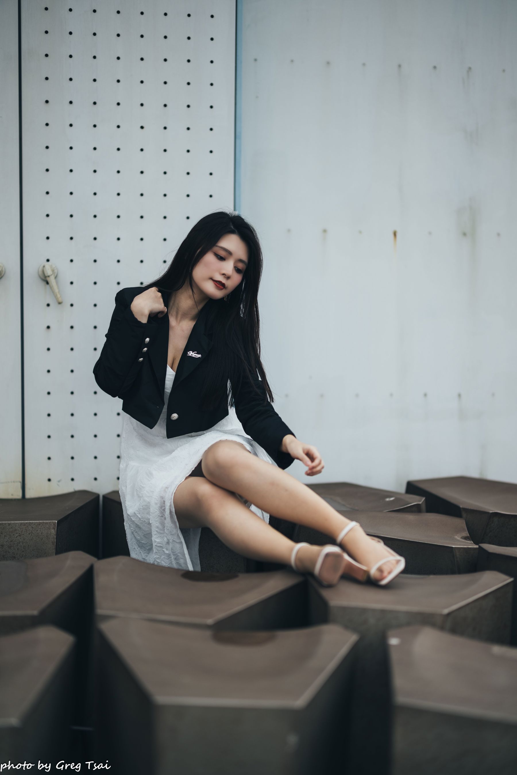 筱筱 - 天台连衣裙/(65P)