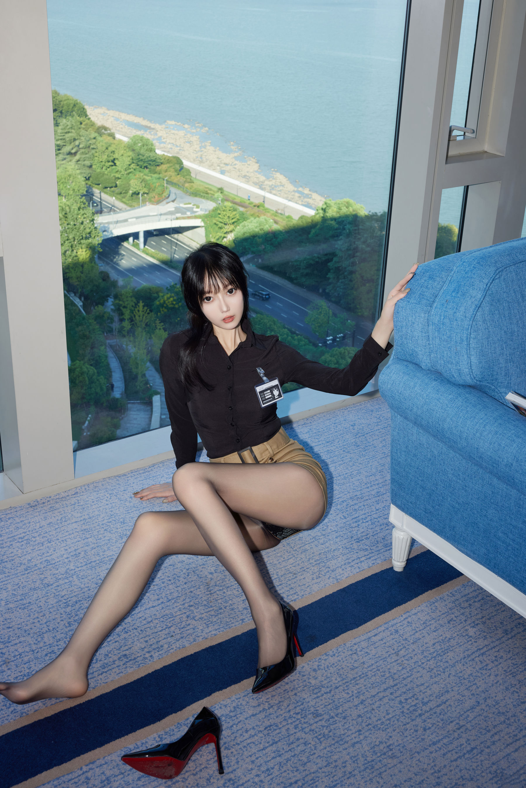 玥儿玥 - 蒙面黑丝/(82P)