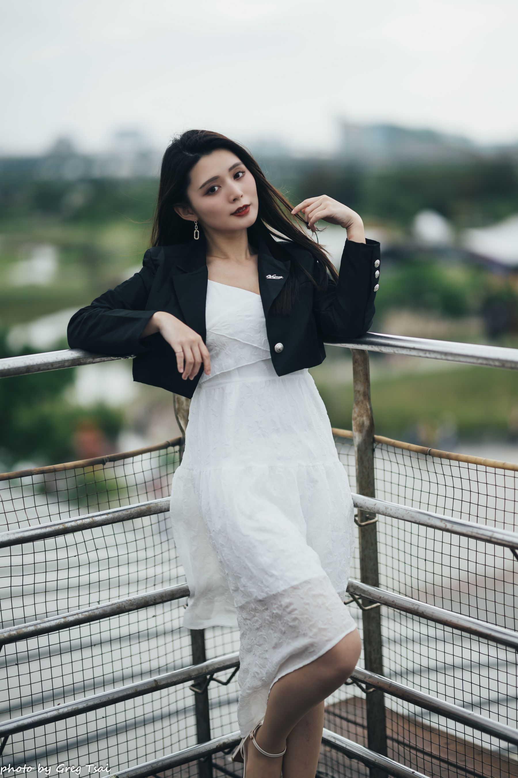 筱筱 - 天台连衣裙/(65P)