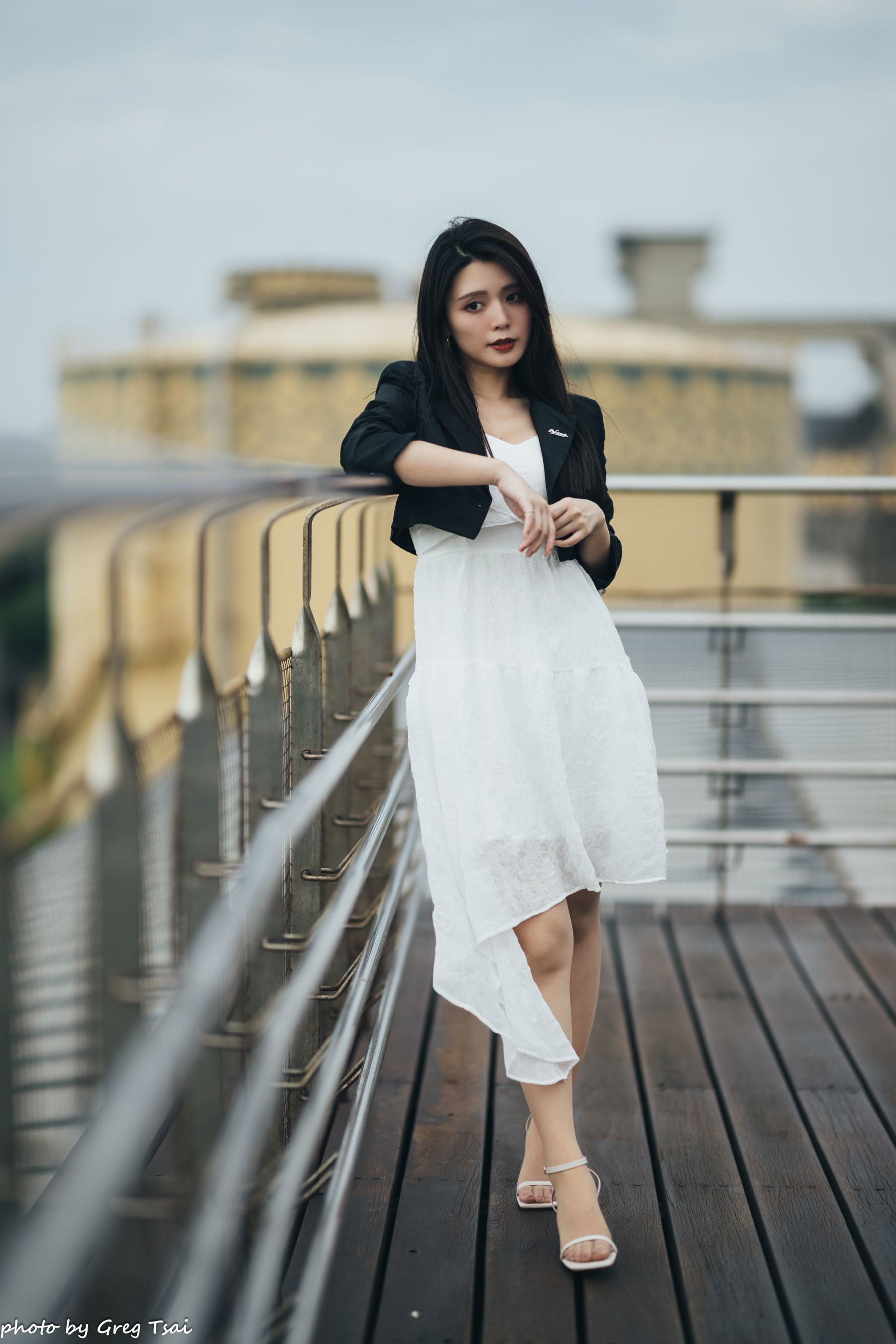 筱筱 - 天台连衣裙/(65P)