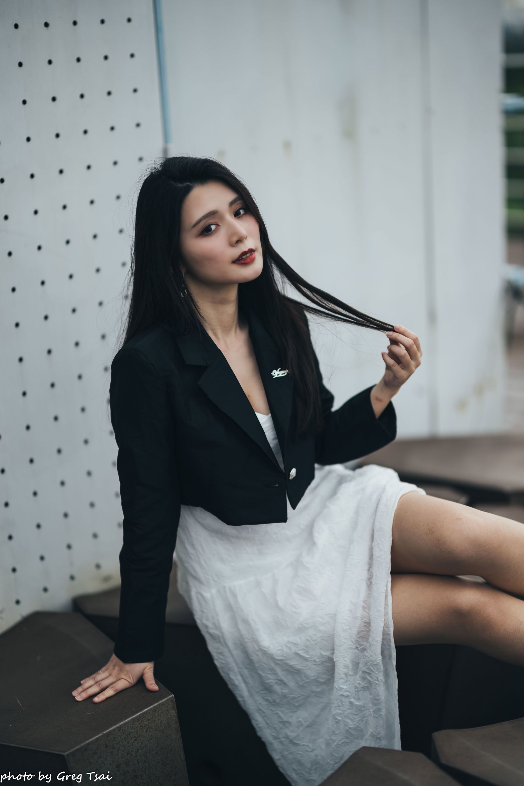 筱筱 - 天台连衣裙/(65P)