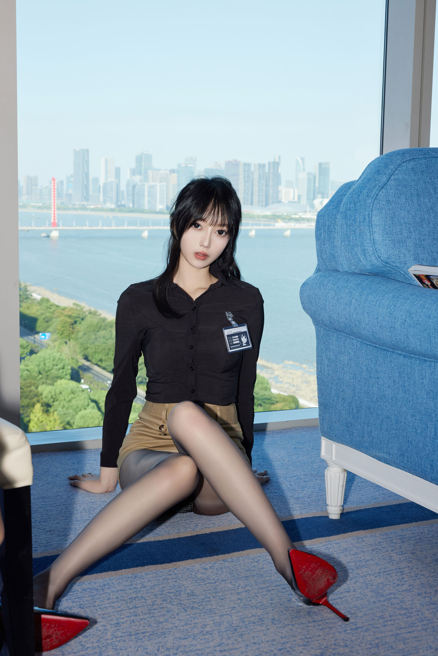 玥儿玥 - 蒙面黑丝/(82P)