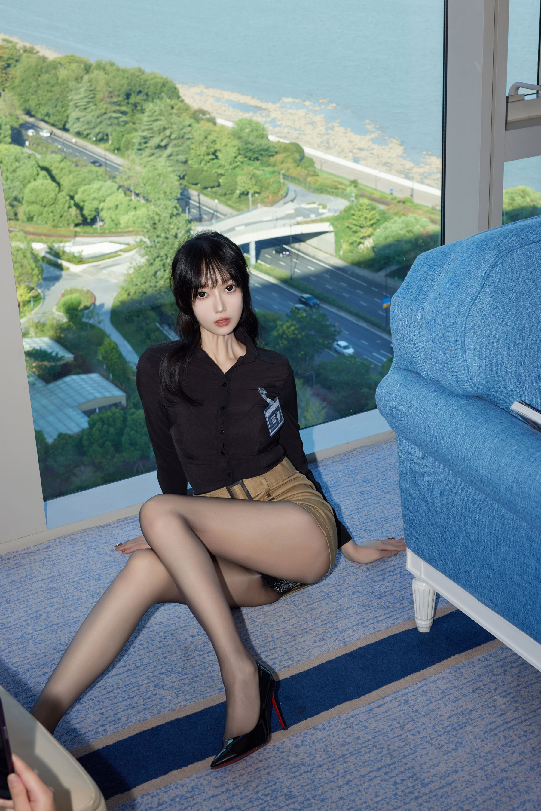 玥儿玥 - 蒙面黑丝/(82P)