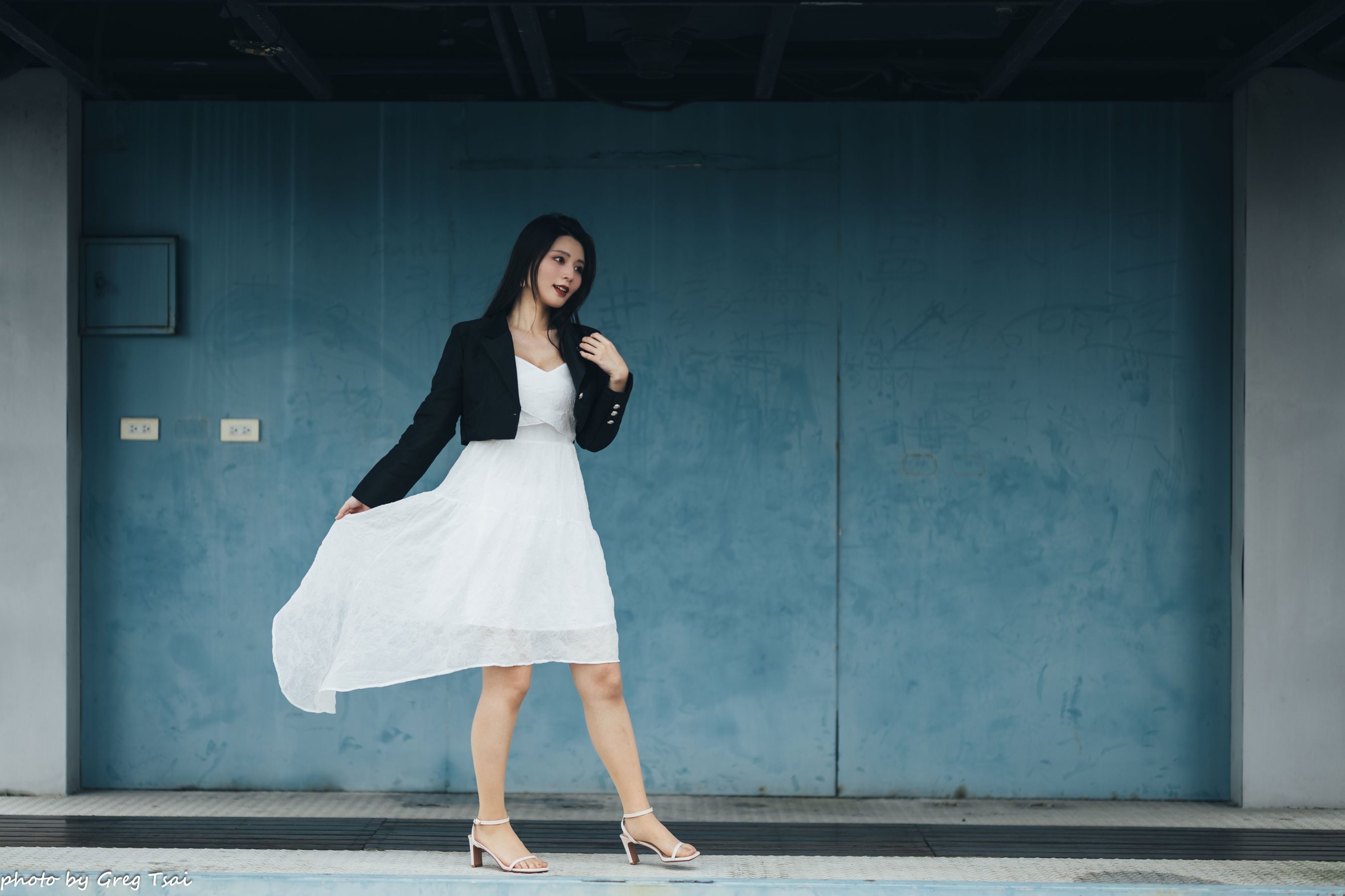 筱筱 - 天台连衣裙/(65P)