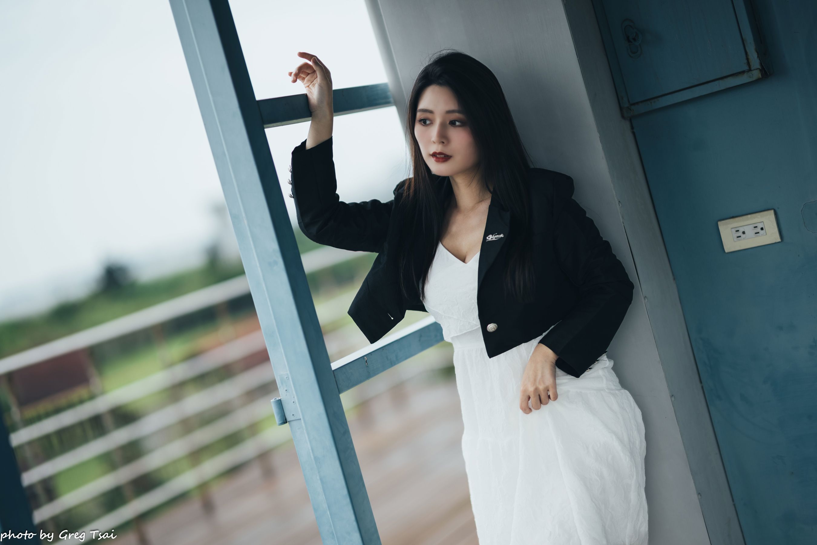 筱筱 - 天台连衣裙/(65P)