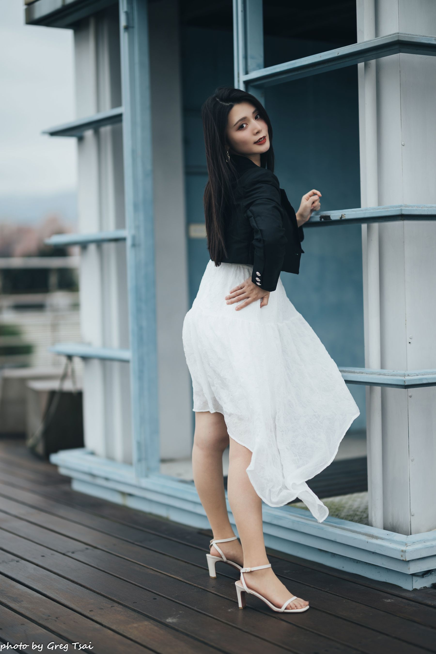 筱筱 - 天台连衣裙/(65P)