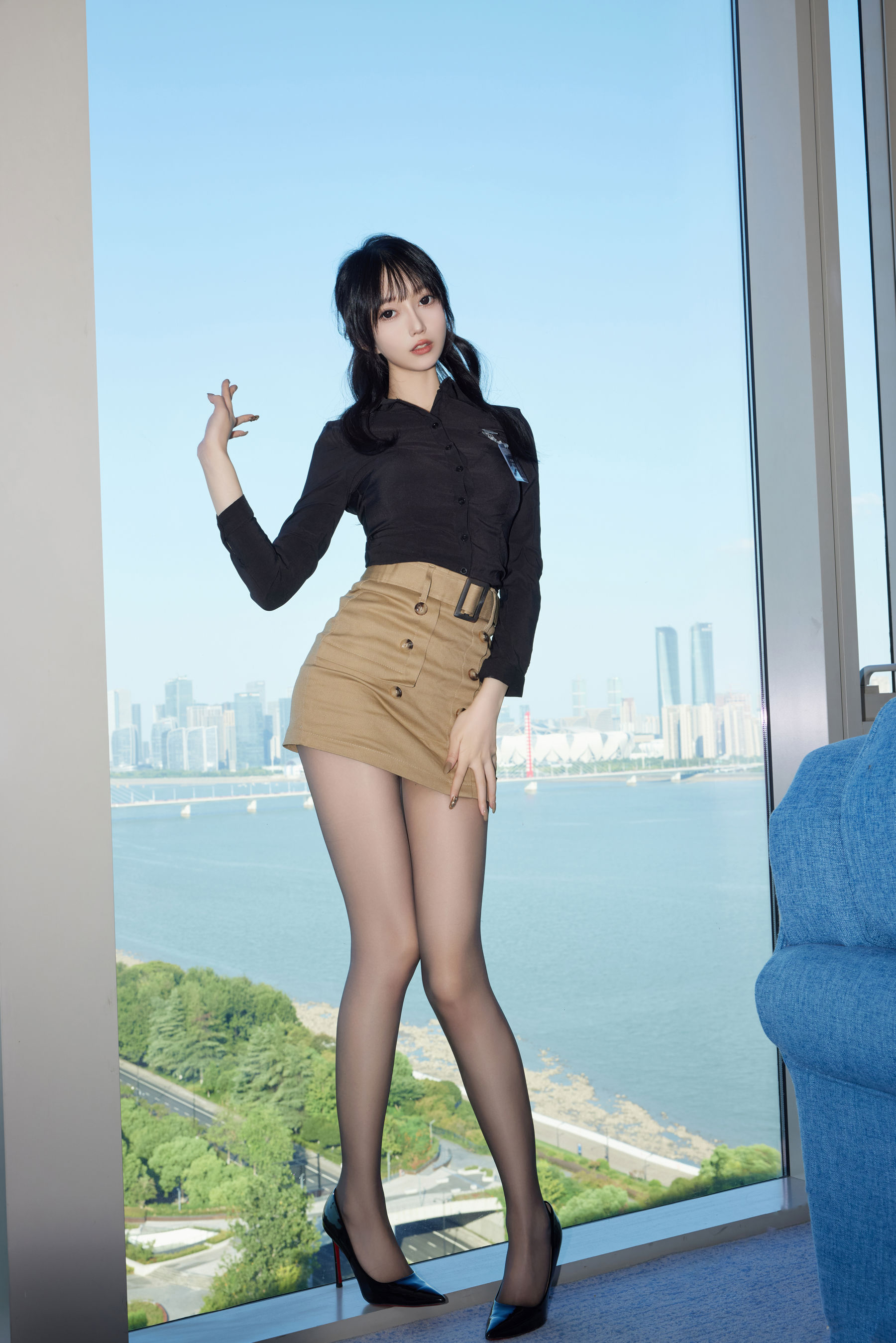 玥儿玥 - 蒙面黑丝/(82P)