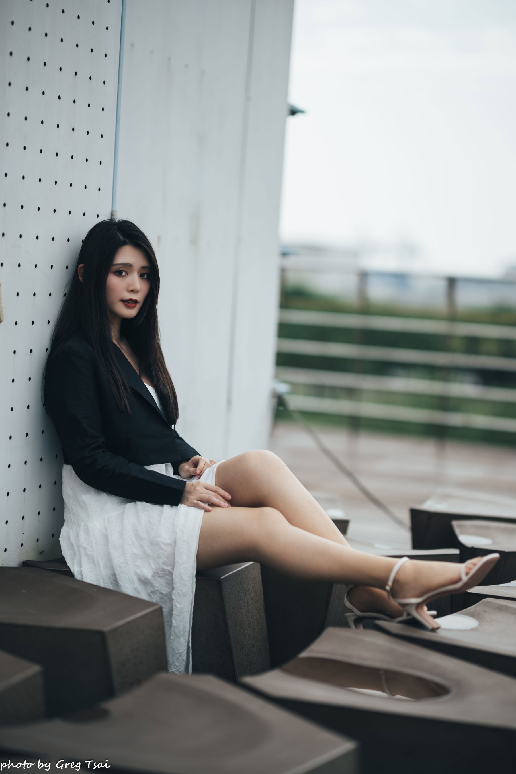 筱筱 - 天台连衣裙/(65P)