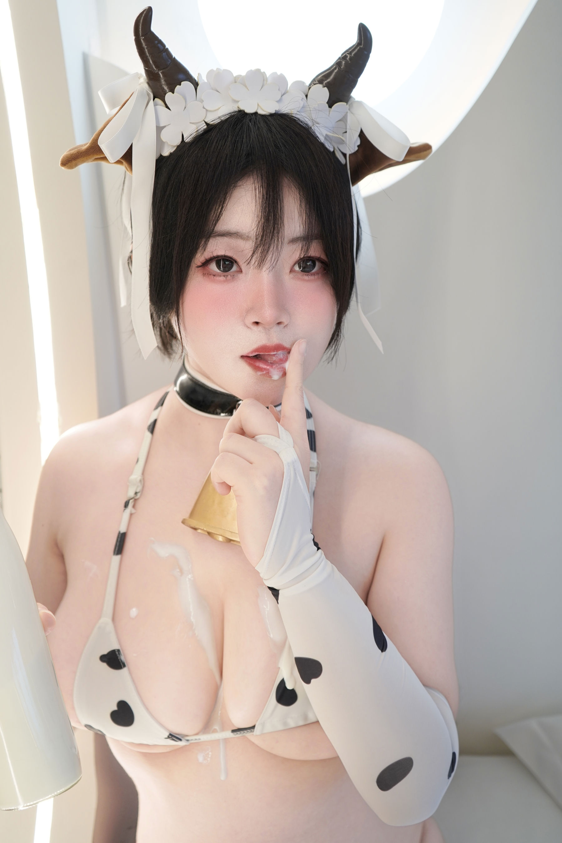 毛毛帽 - 奶牛与汁/(99P)