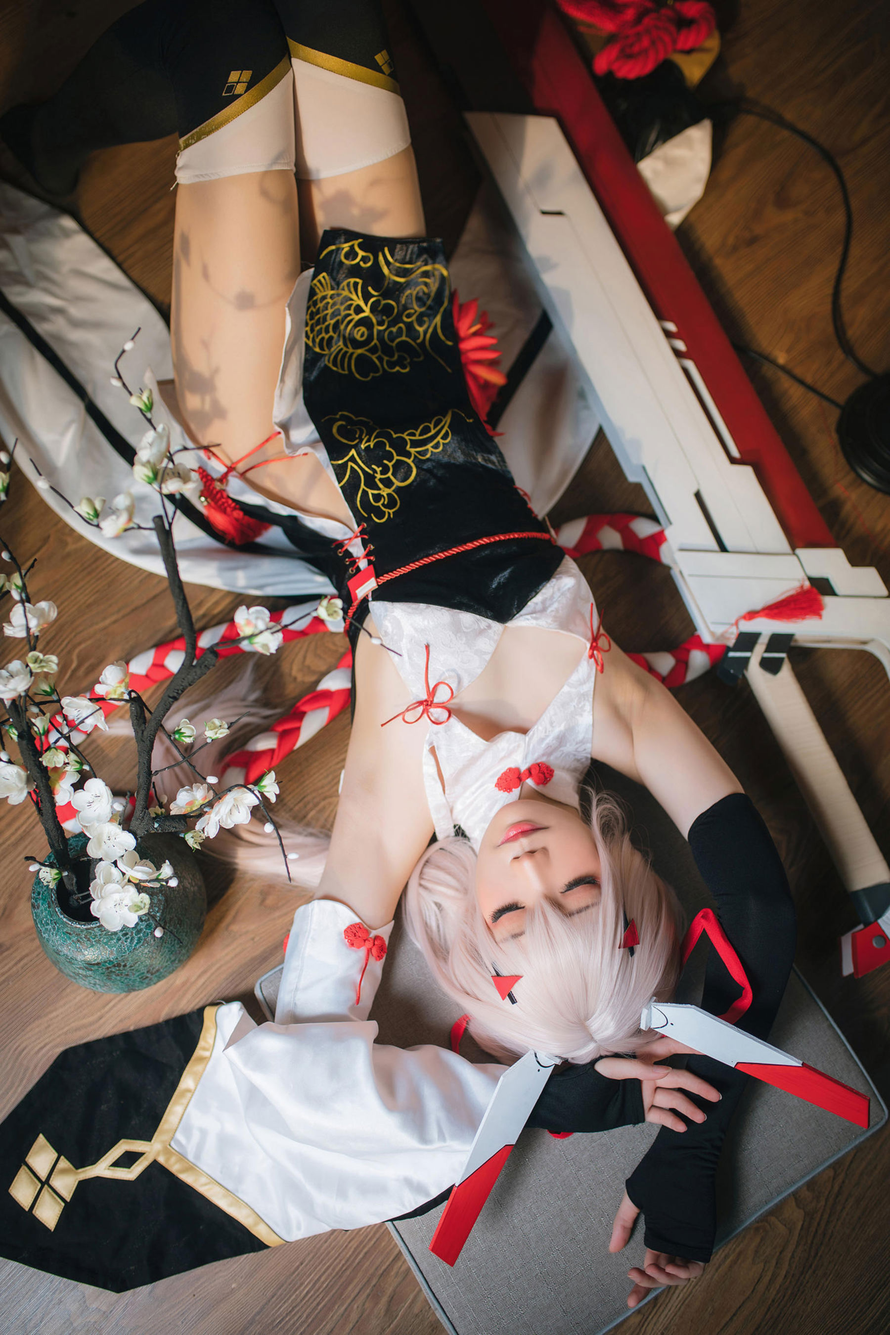 焖焖碳 - 碧蓝航线 绫波旗袍 新岁之鬼神/(25P)