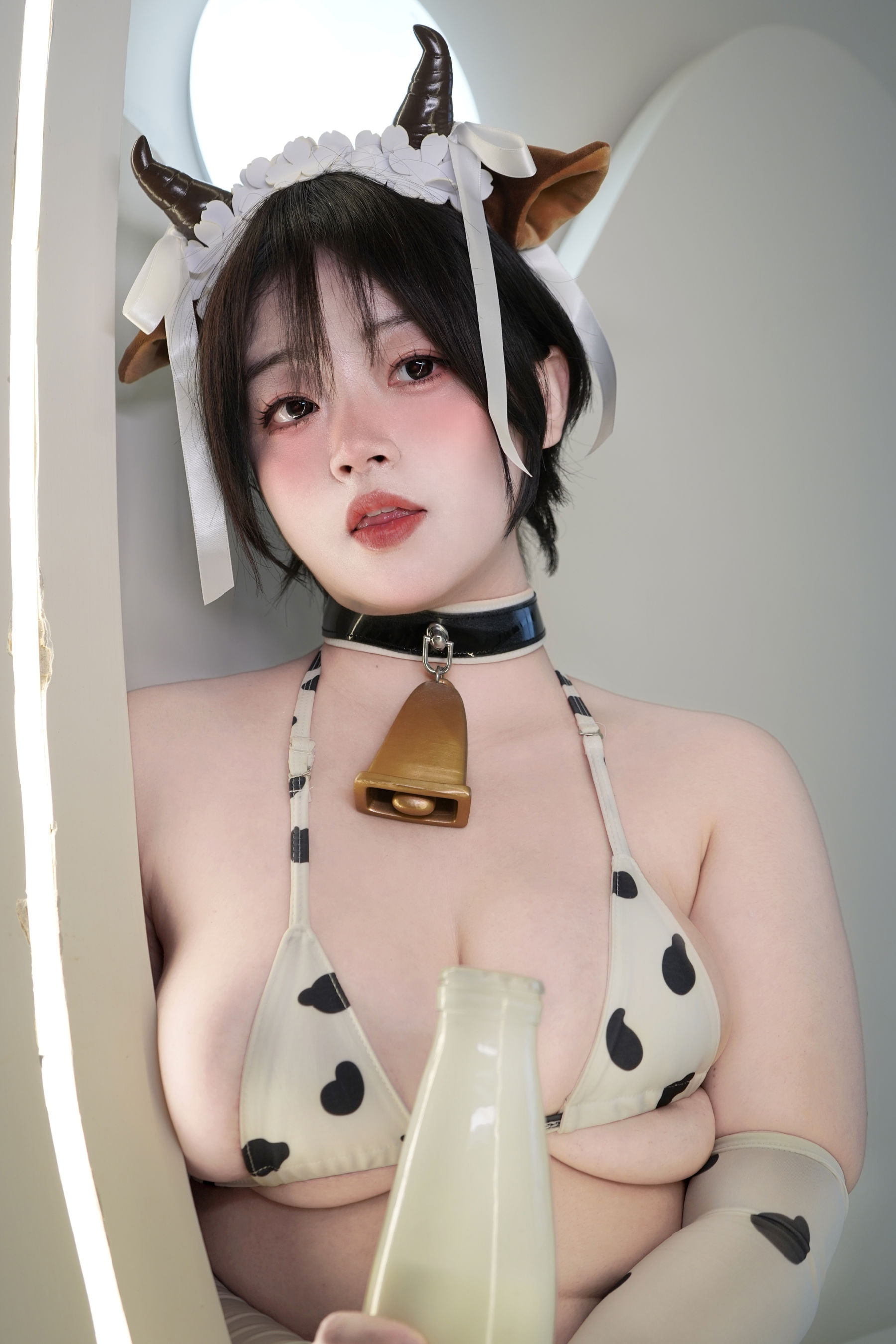 毛毛帽 - 奶牛与汁/(99P)