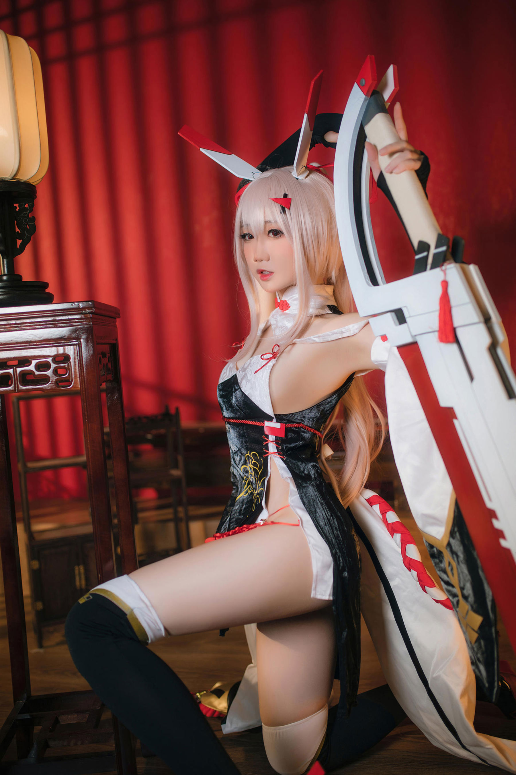 焖焖碳 - 碧蓝航线 绫波旗袍 新岁之鬼神/(25P)