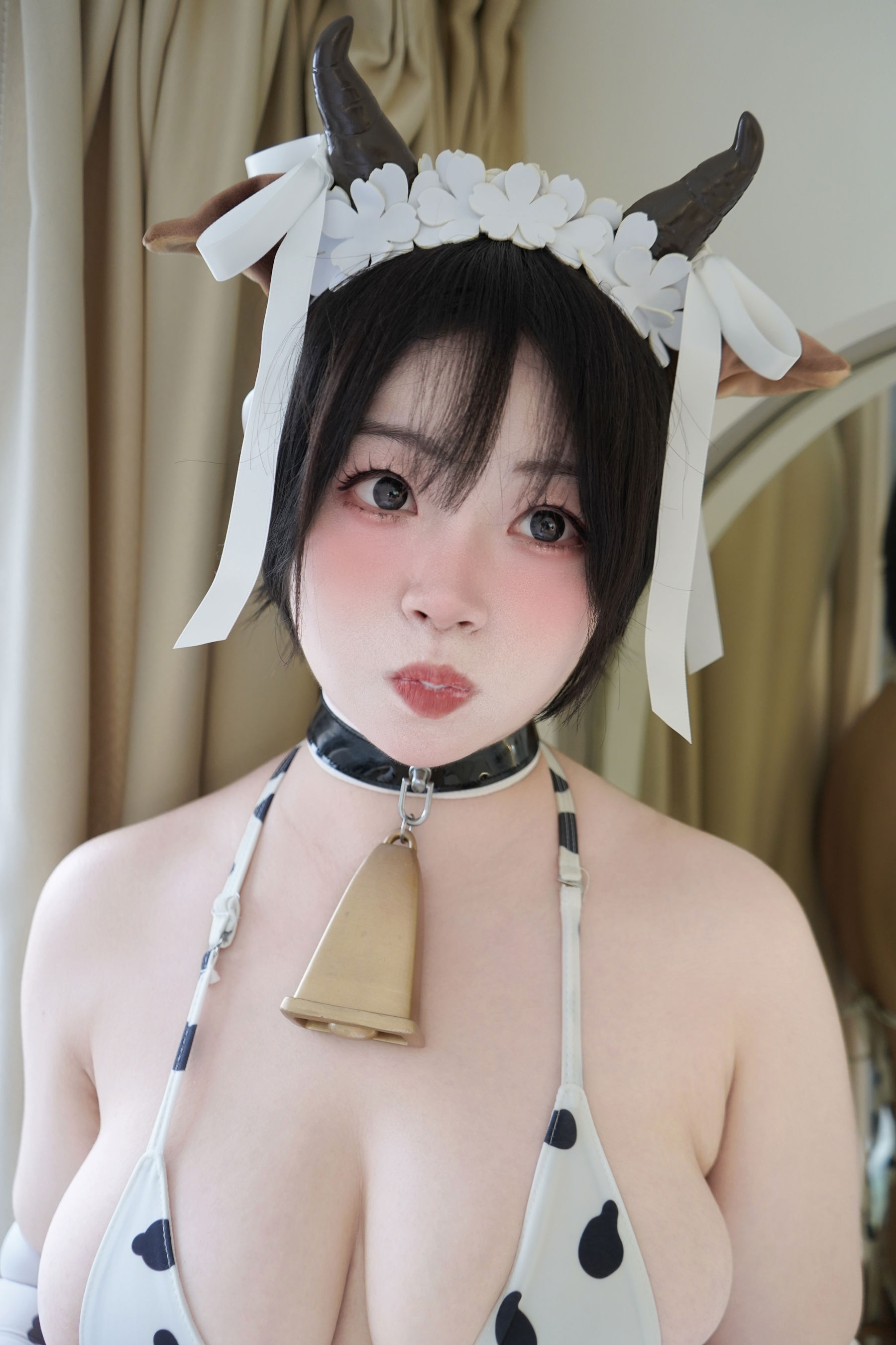 毛毛帽 - 奶牛与汁/(99P)