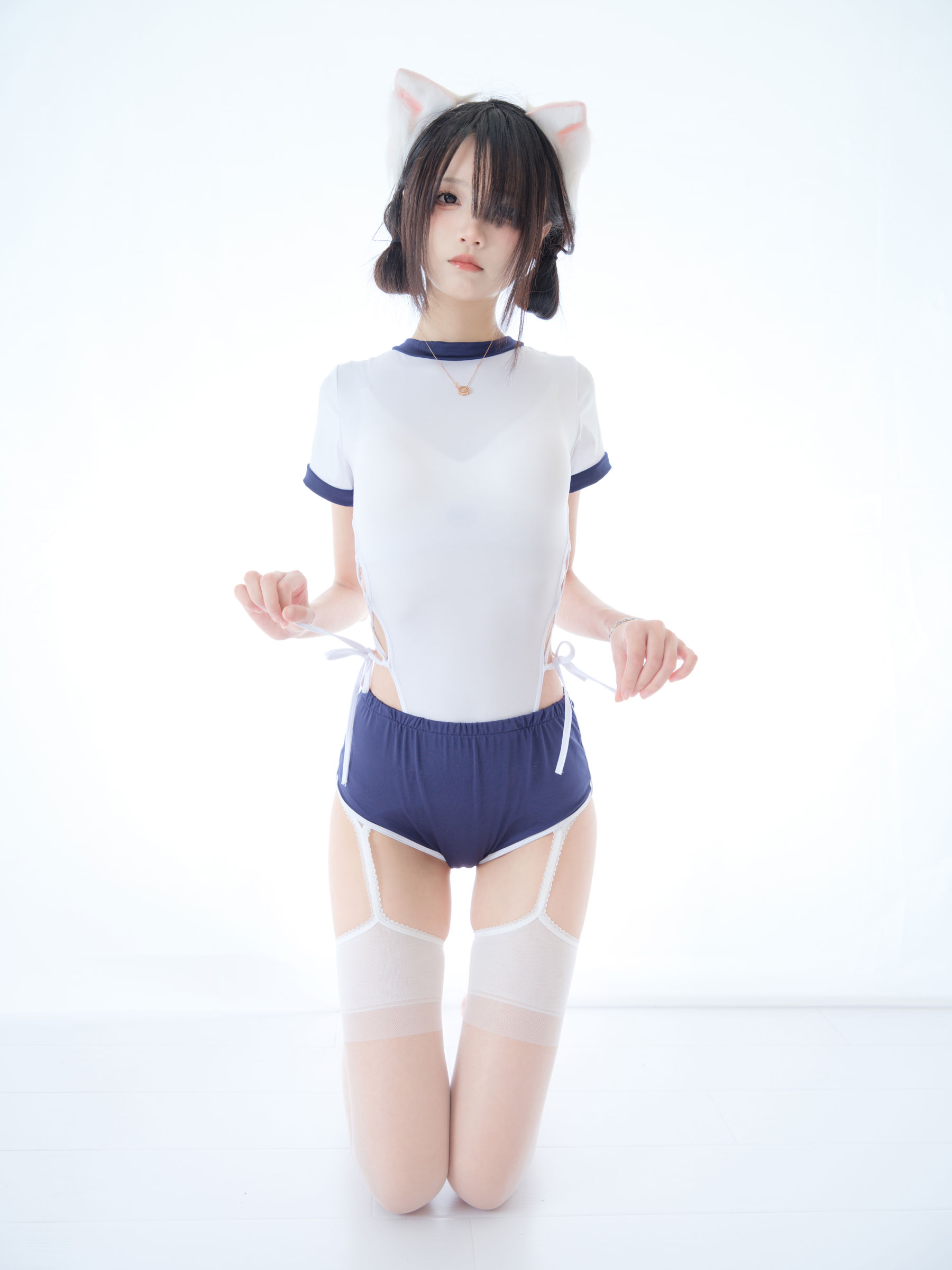 清纯少女五更百鬼 - 舰长 体操服 猫耳/(25P)