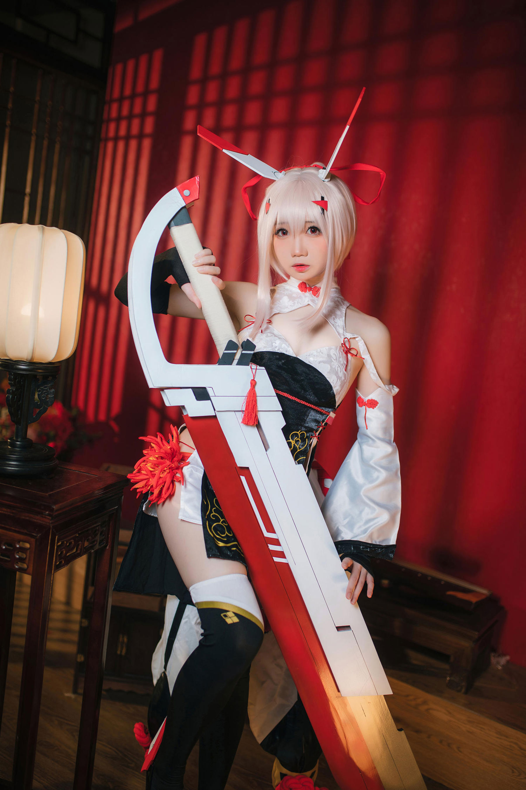 焖焖碳 - 碧蓝航线 绫波旗袍 新岁之鬼神/(25P)