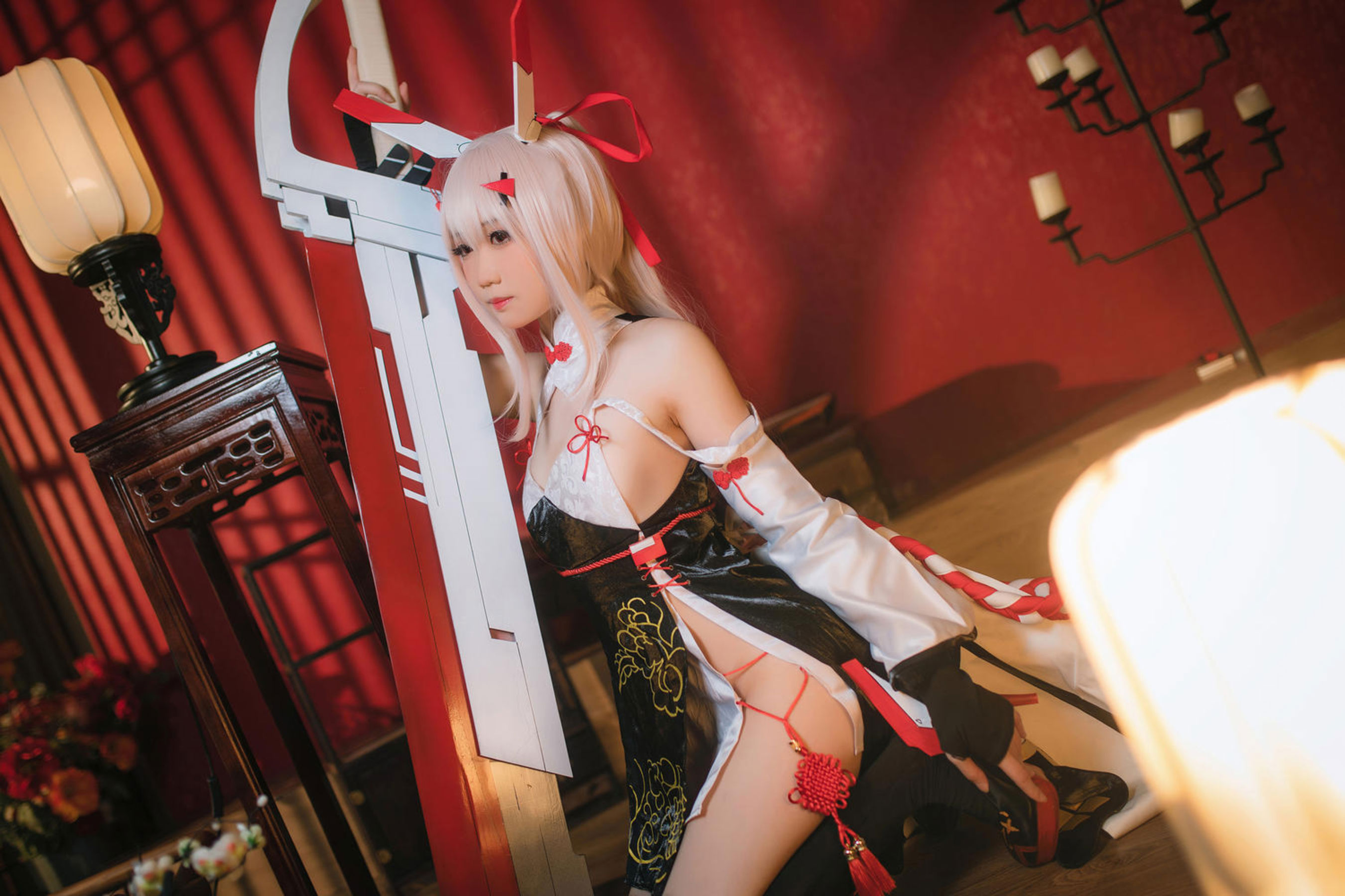 焖焖碳 - 碧蓝航线 绫波旗袍 新岁之鬼神/(25P)