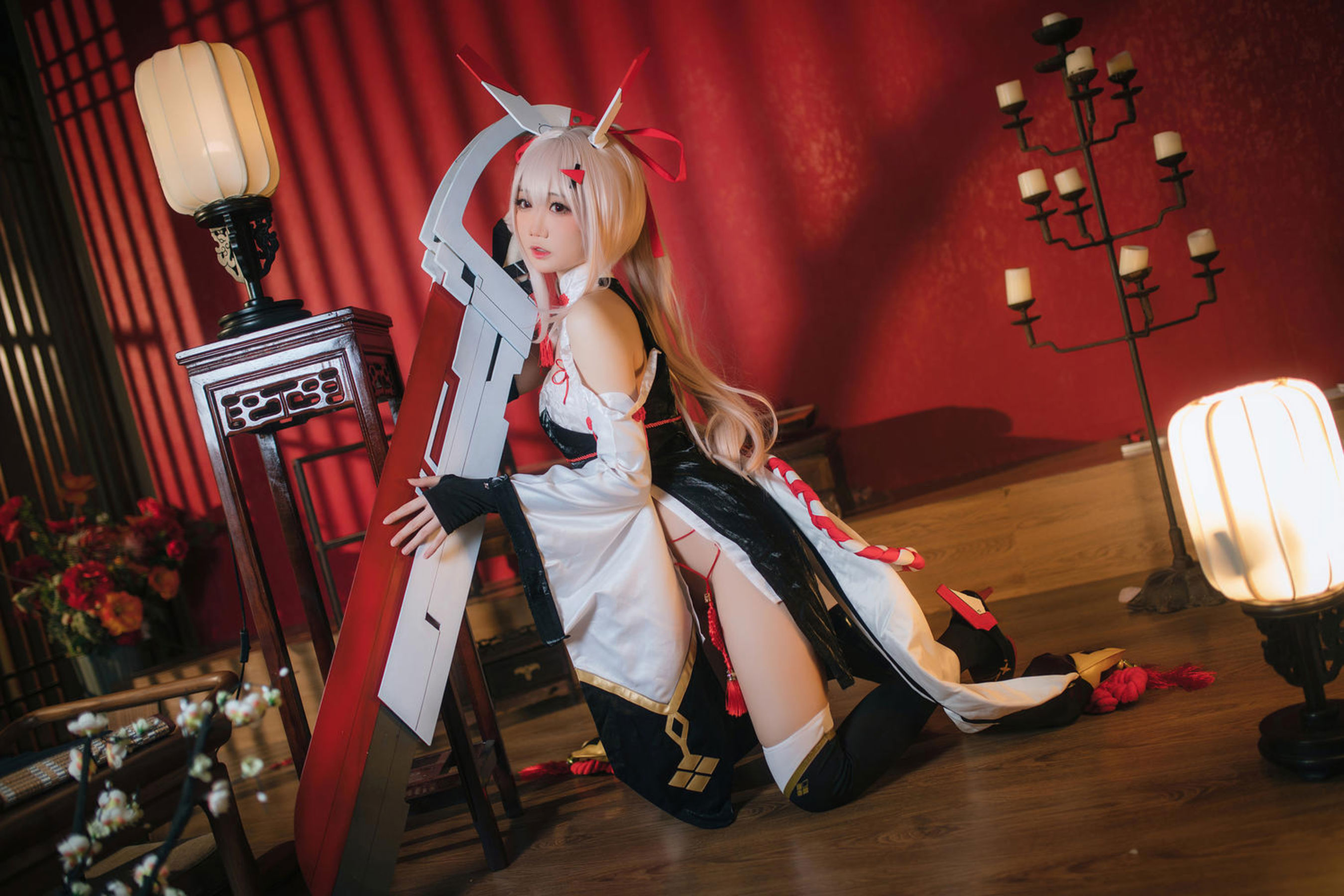 焖焖碳 - 碧蓝航线 绫波旗袍 新岁之鬼神/(25P)