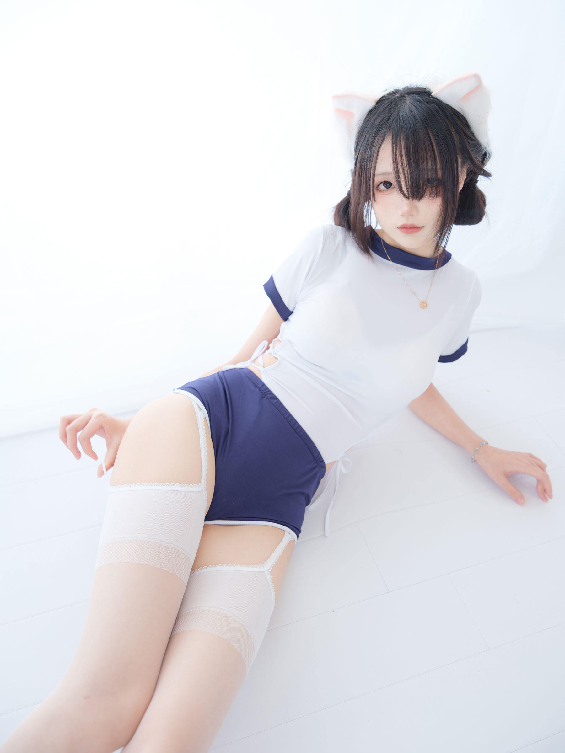 清纯少女五更百鬼 - 舰长 体操服 猫耳/(25P)