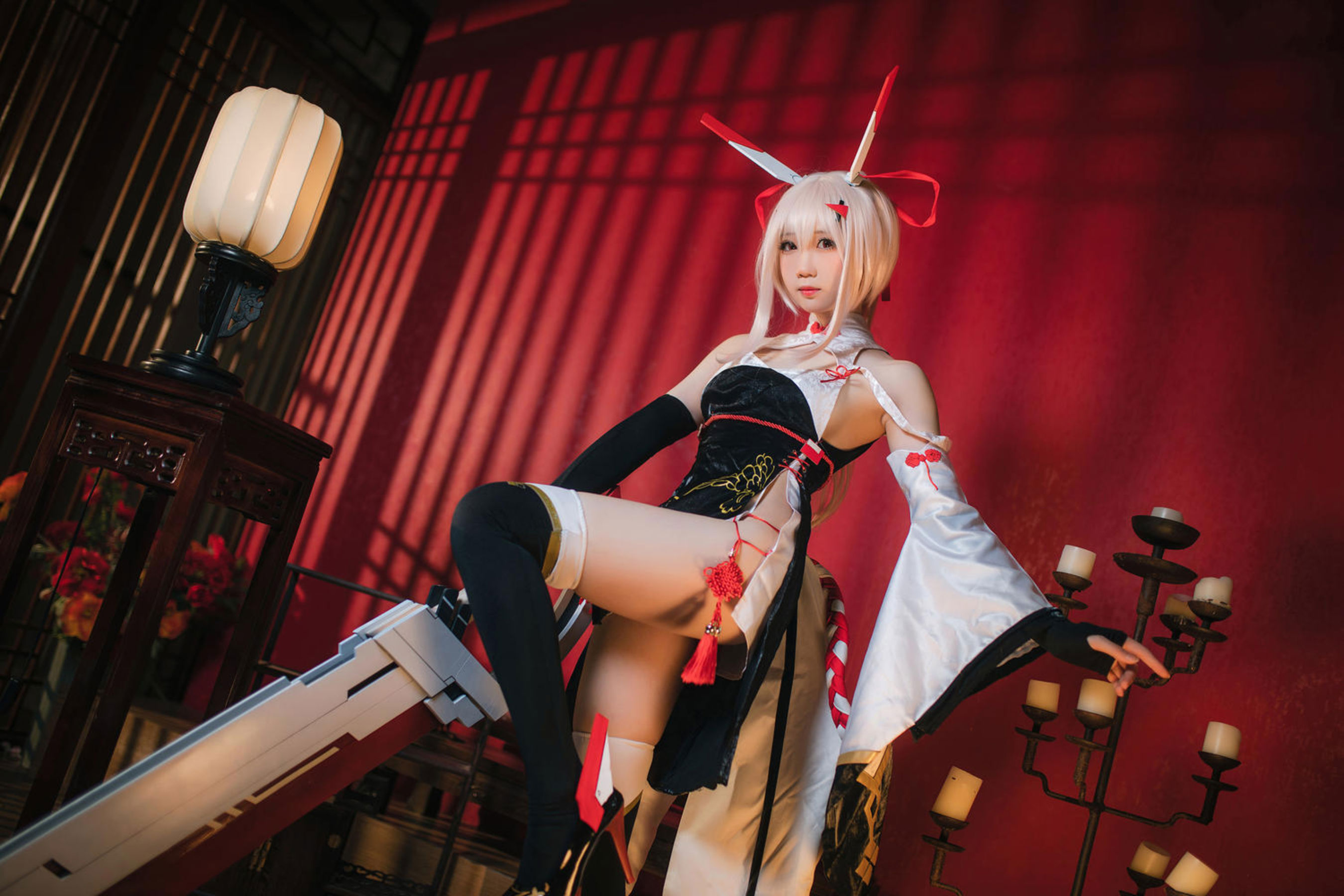 焖焖碳 - 碧蓝航线 绫波旗袍 新岁之鬼神/(25P)