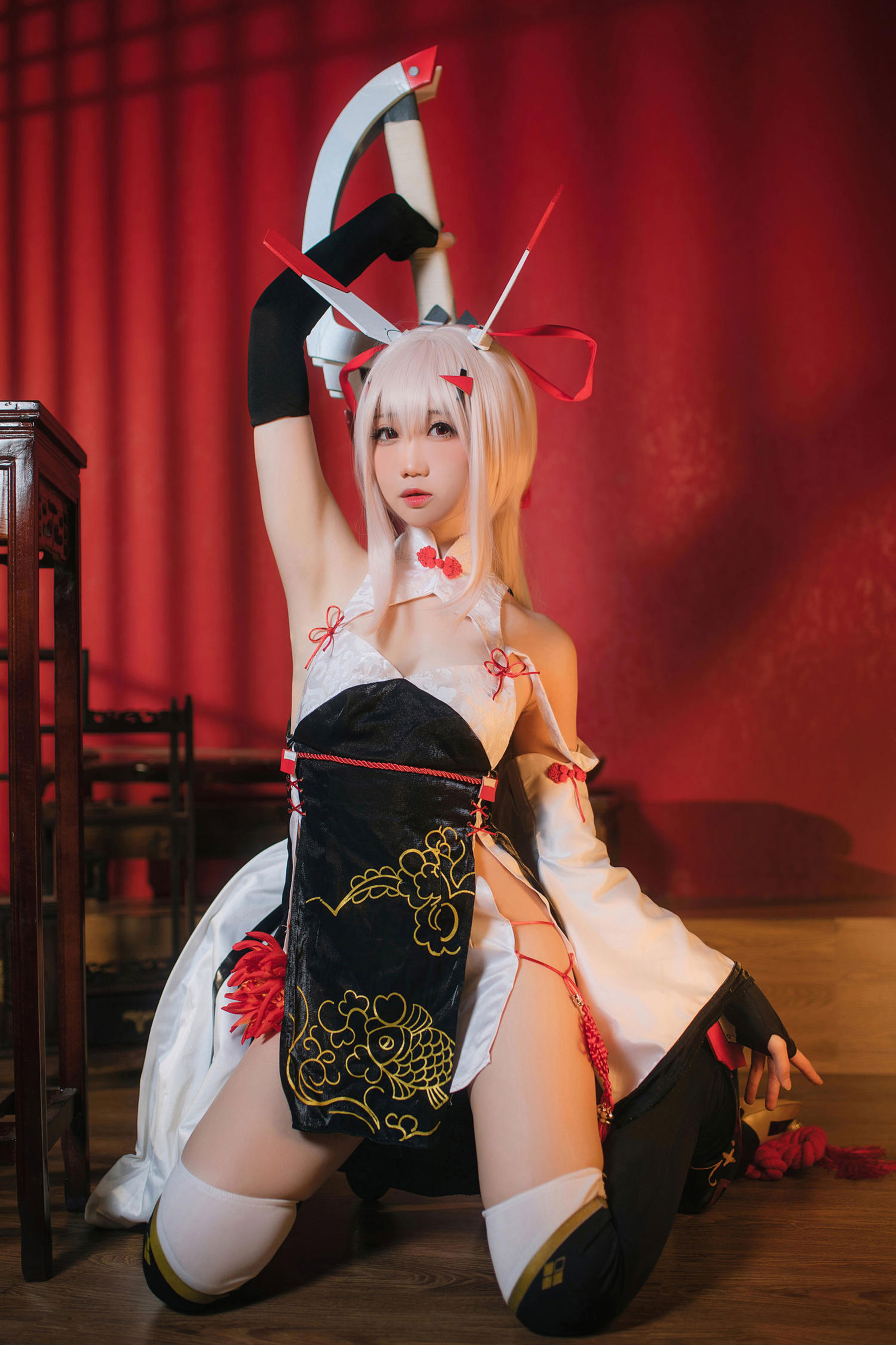 焖焖碳 - 碧蓝航线 绫波旗袍 新岁之鬼神/(25P)