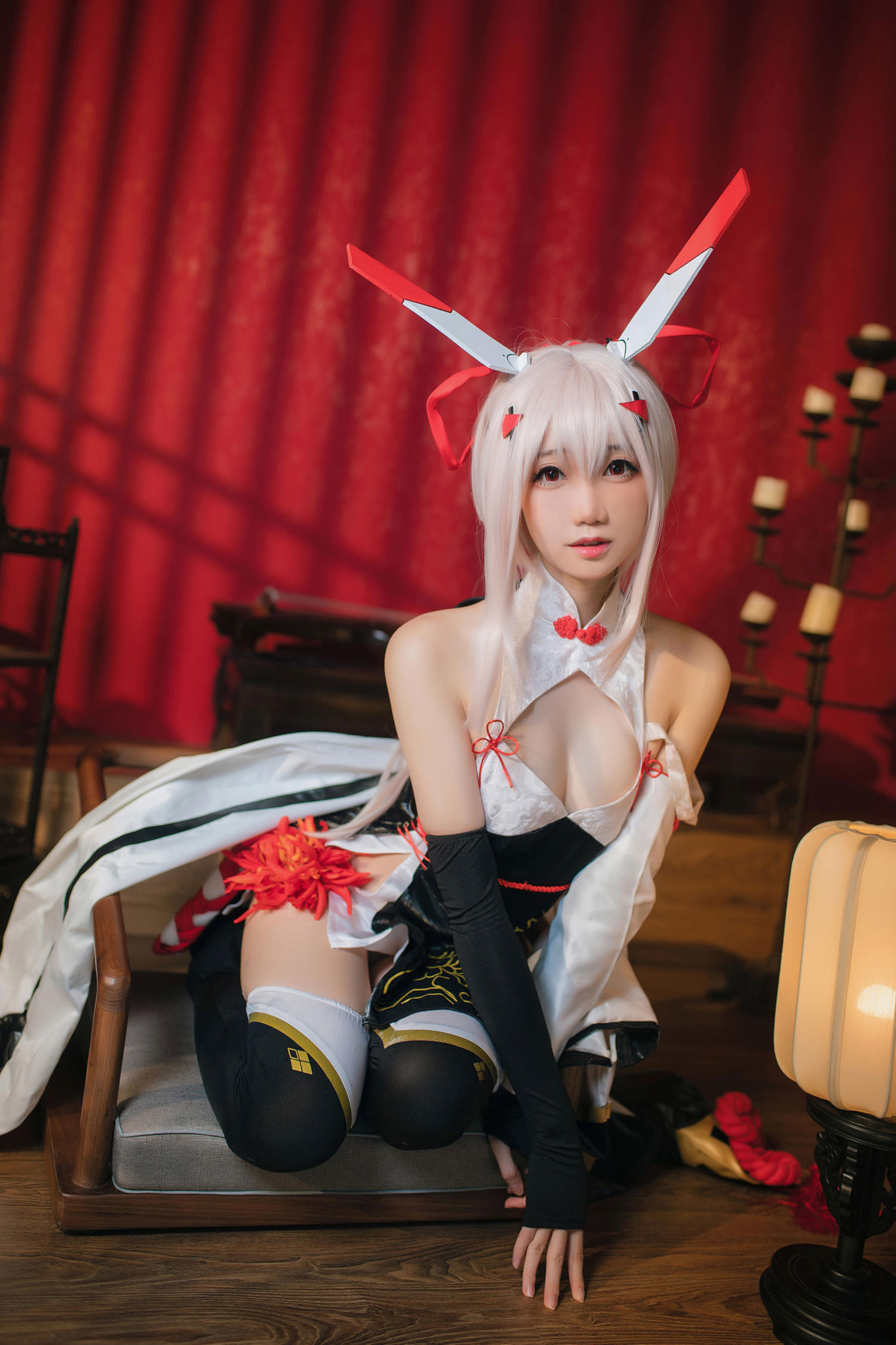 焖焖碳 - 碧蓝航线 绫波旗袍 新岁之鬼神/(25P)