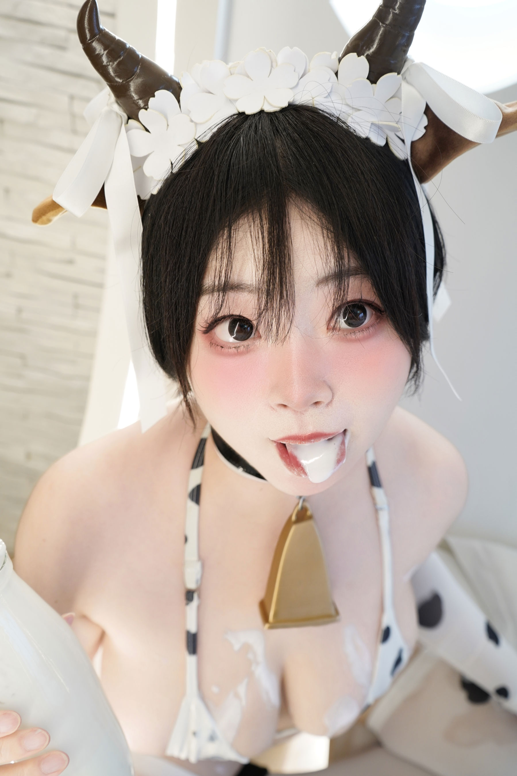 毛毛帽 - 奶牛与汁/(99P)