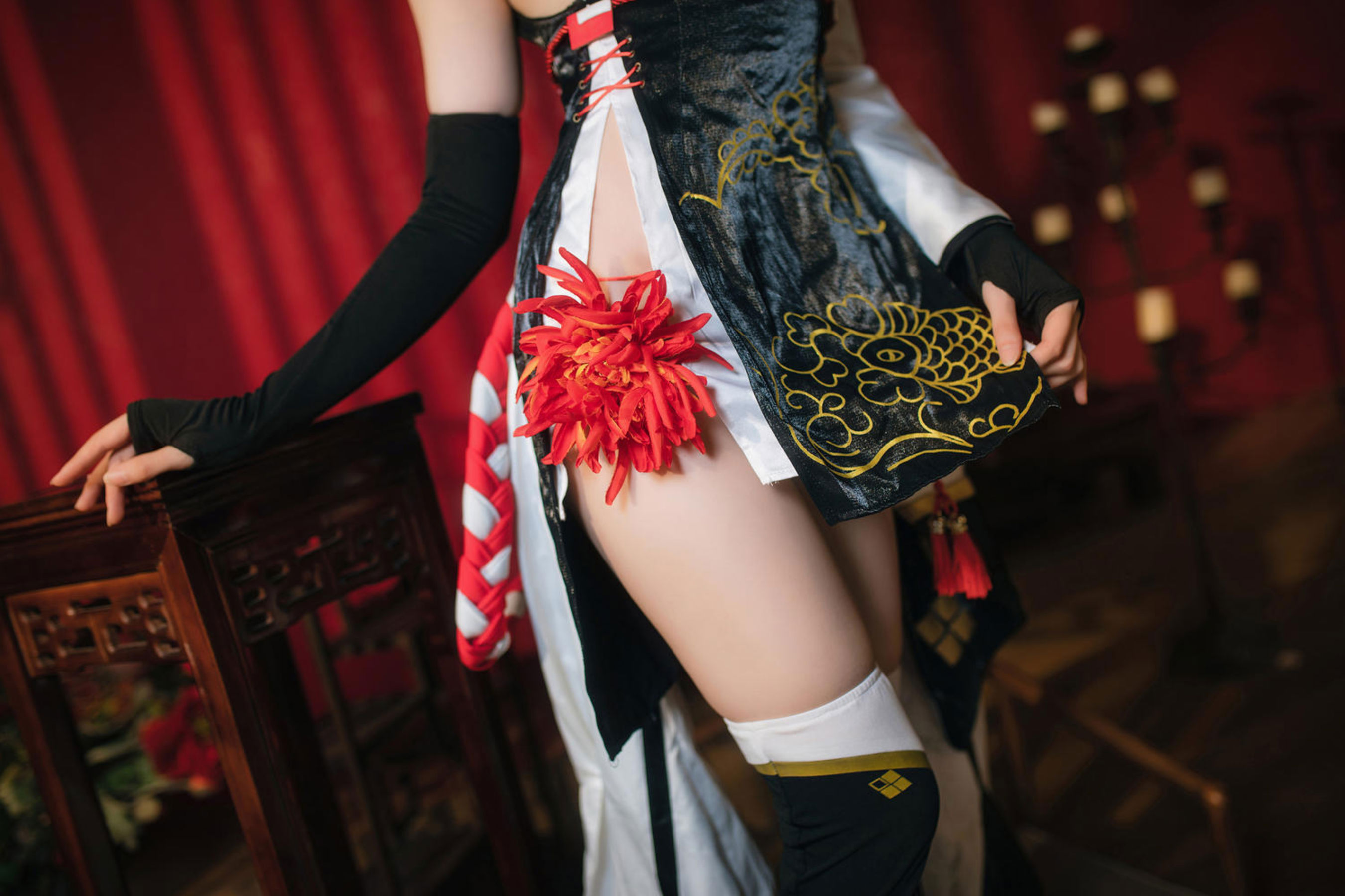 焖焖碳 - 碧蓝航线 绫波旗袍 新岁之鬼神/(25P)